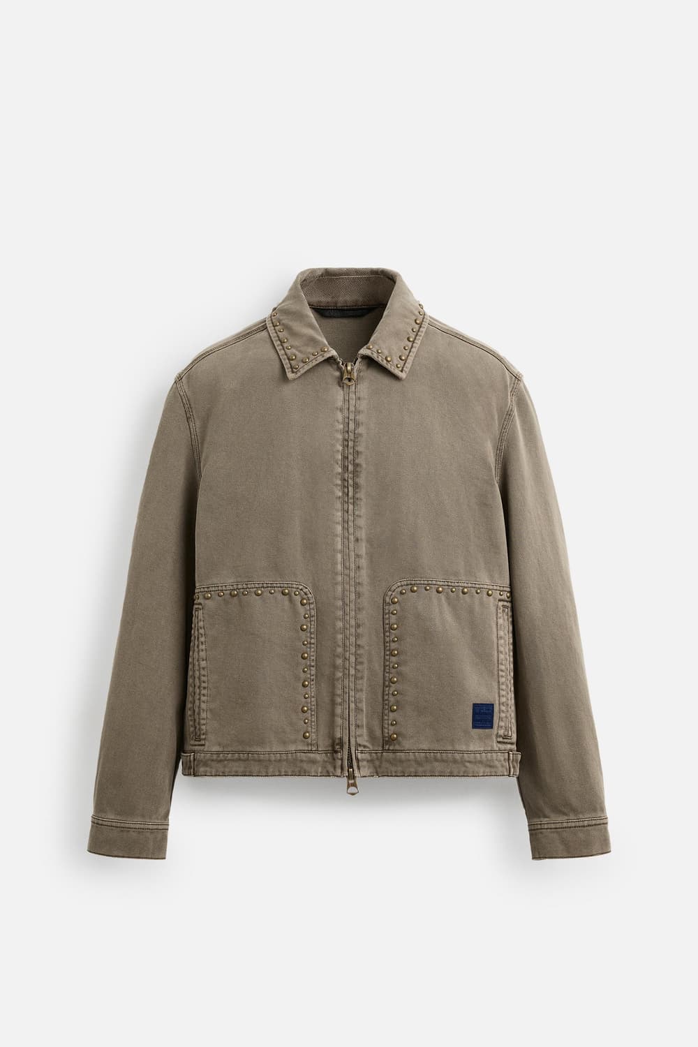 자라 zara 스터드 워싱 워크자켓 XL 상품이미지1
