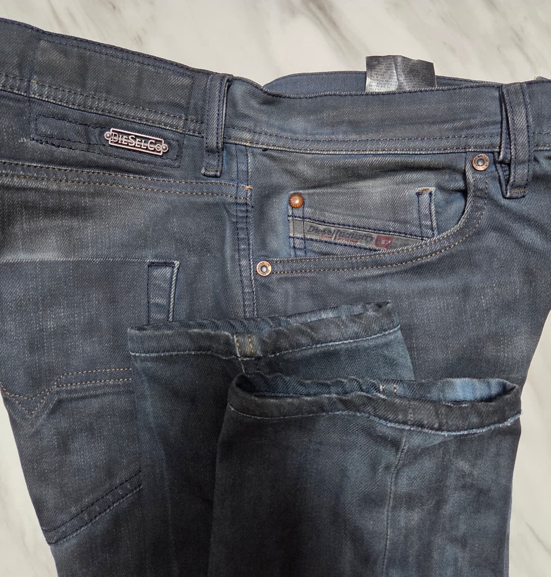 디젤 테파 오일워싱 데님팬츠  상품이미지5