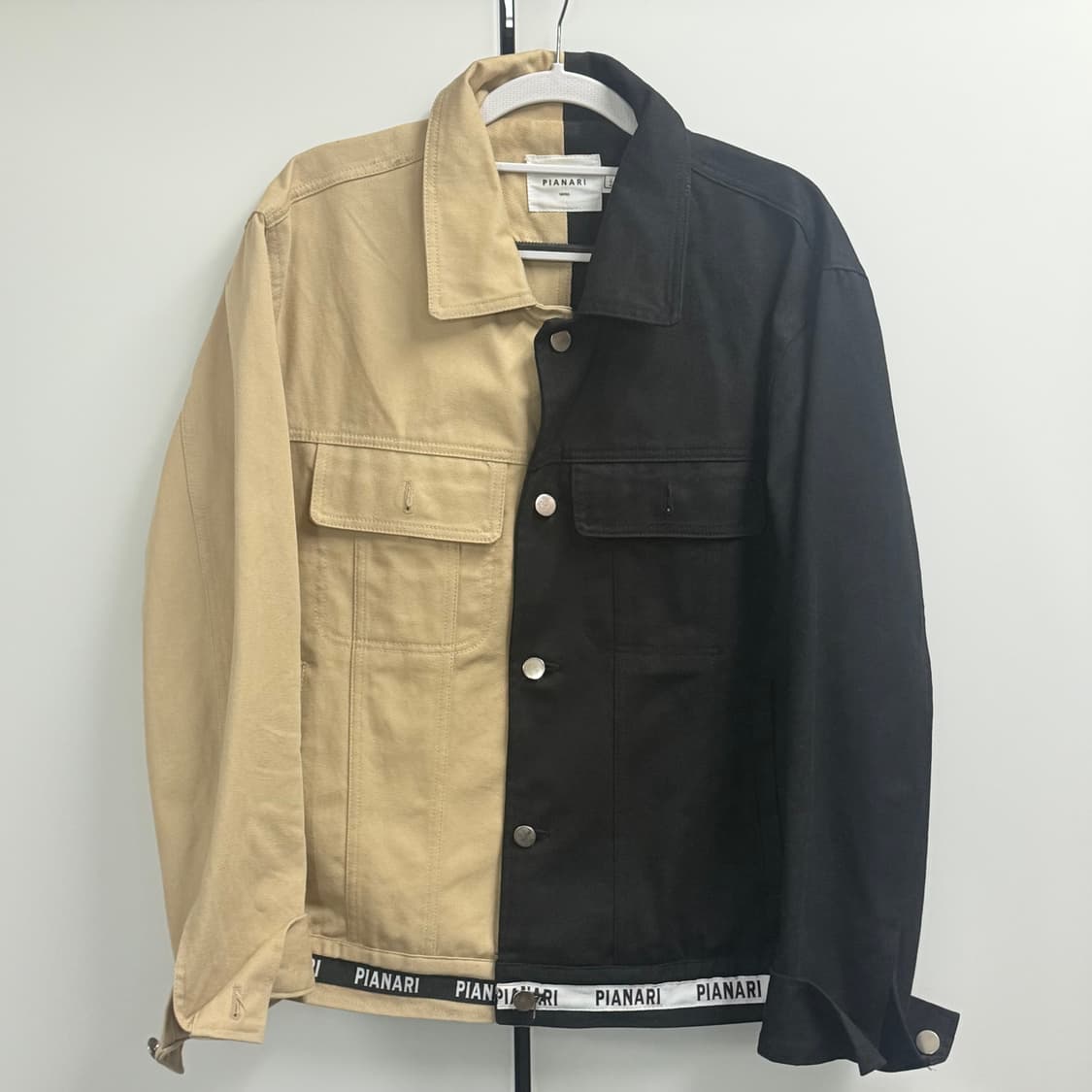 피어나리 투톤 워크 자켓 상품이미지1