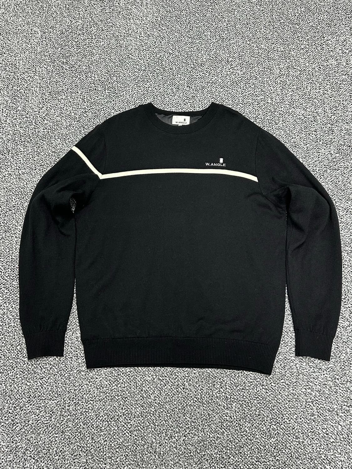 와이드앵글 골프 방풍 블랙 경량 니트 상품이미지1