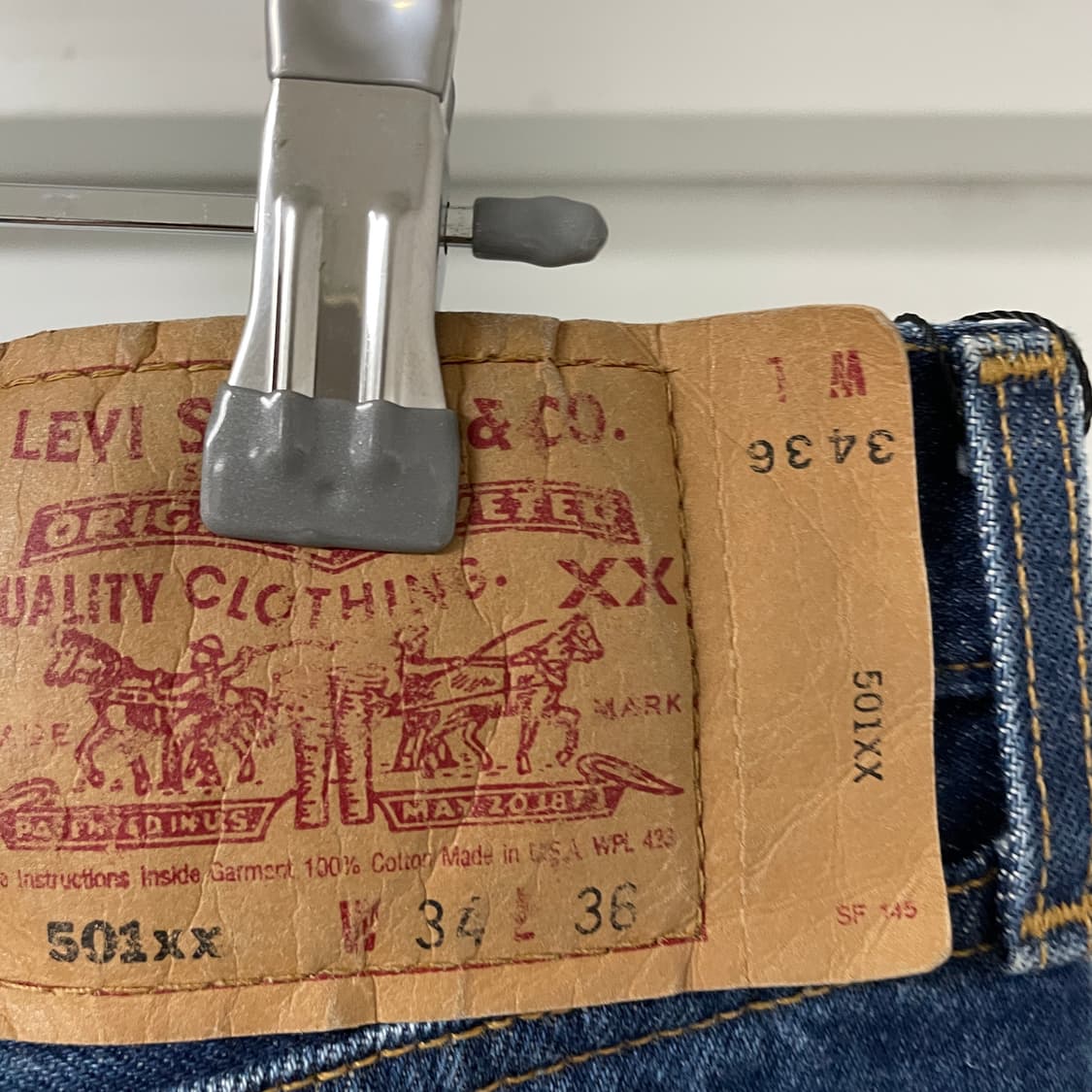 리바이스 501xx 데님 팬츠 W34 L36 상품이미지5