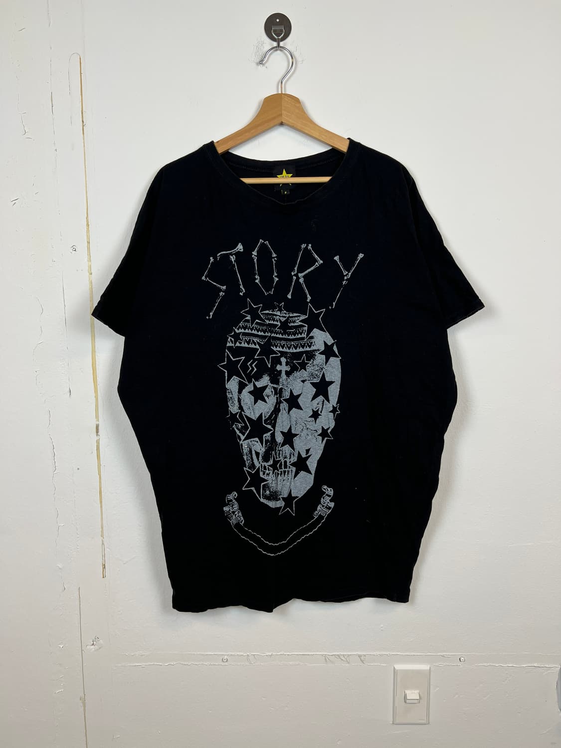 T153 JPN I'M SIL 해골 프린팅 반팔 티셔츠 F 상품이미지1