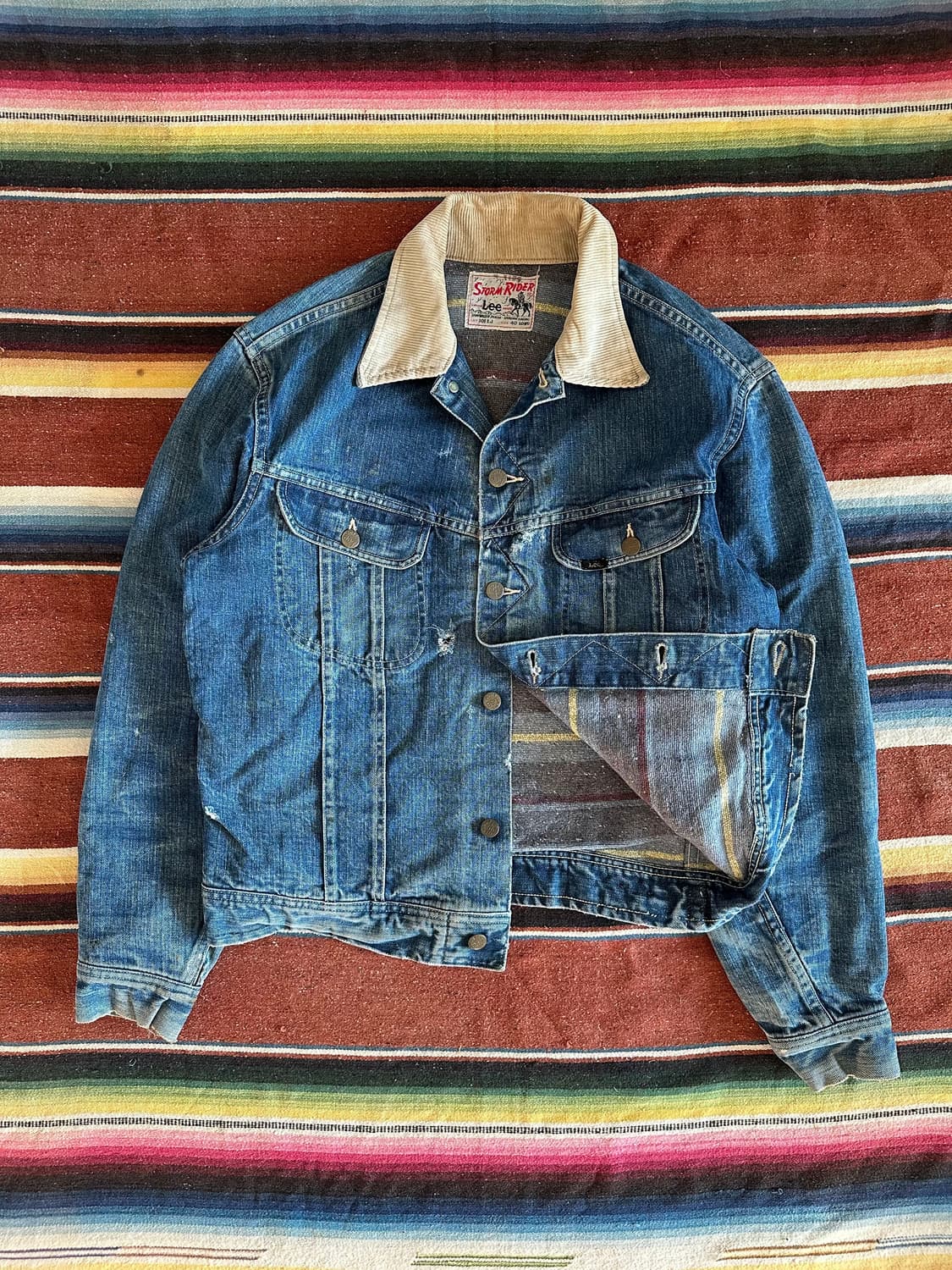 60s USA LEE 빈티지 리 스톰라이더 101LJ 전기형 데님 자켓 상품이미지1