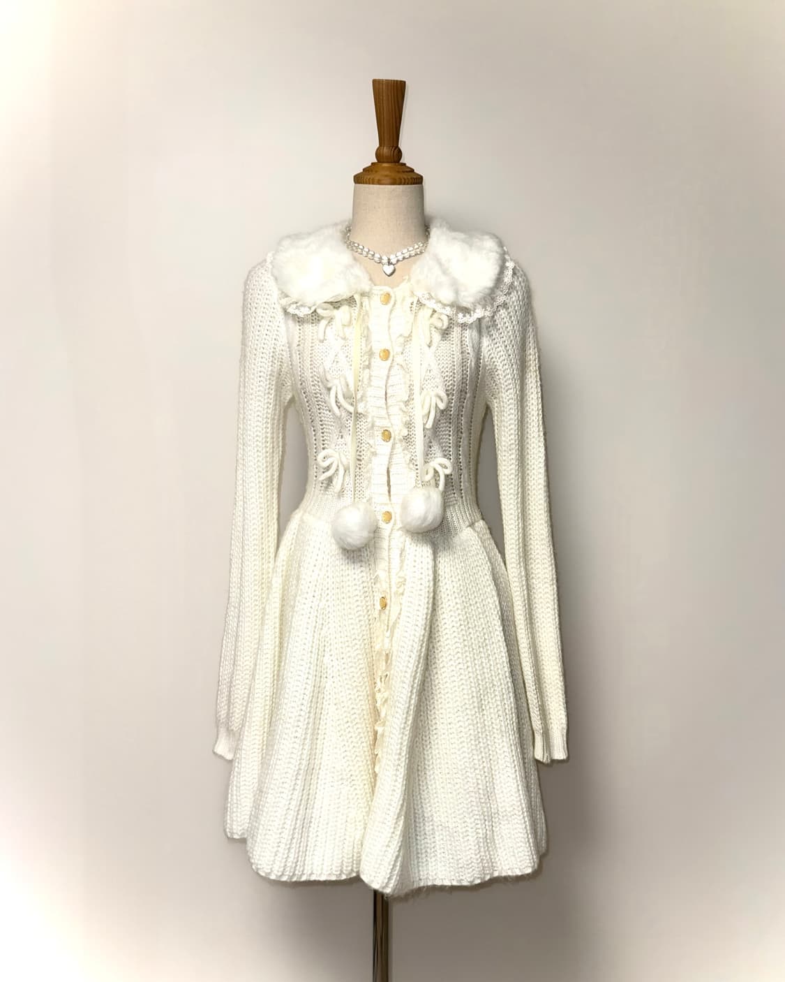 리즈리사 폼폼이 니트거디건 상품이미지1