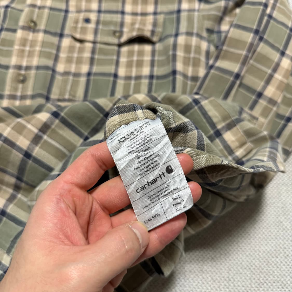 칼하트 체크 셔츠 상품이미지3