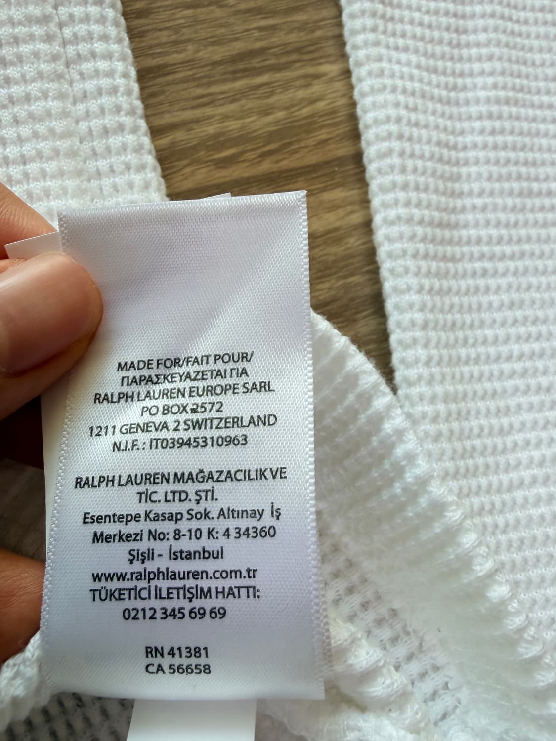폴로 랄프로렌 와플티 긴팔 화이트 코르티스 엄성현 상품이미지4