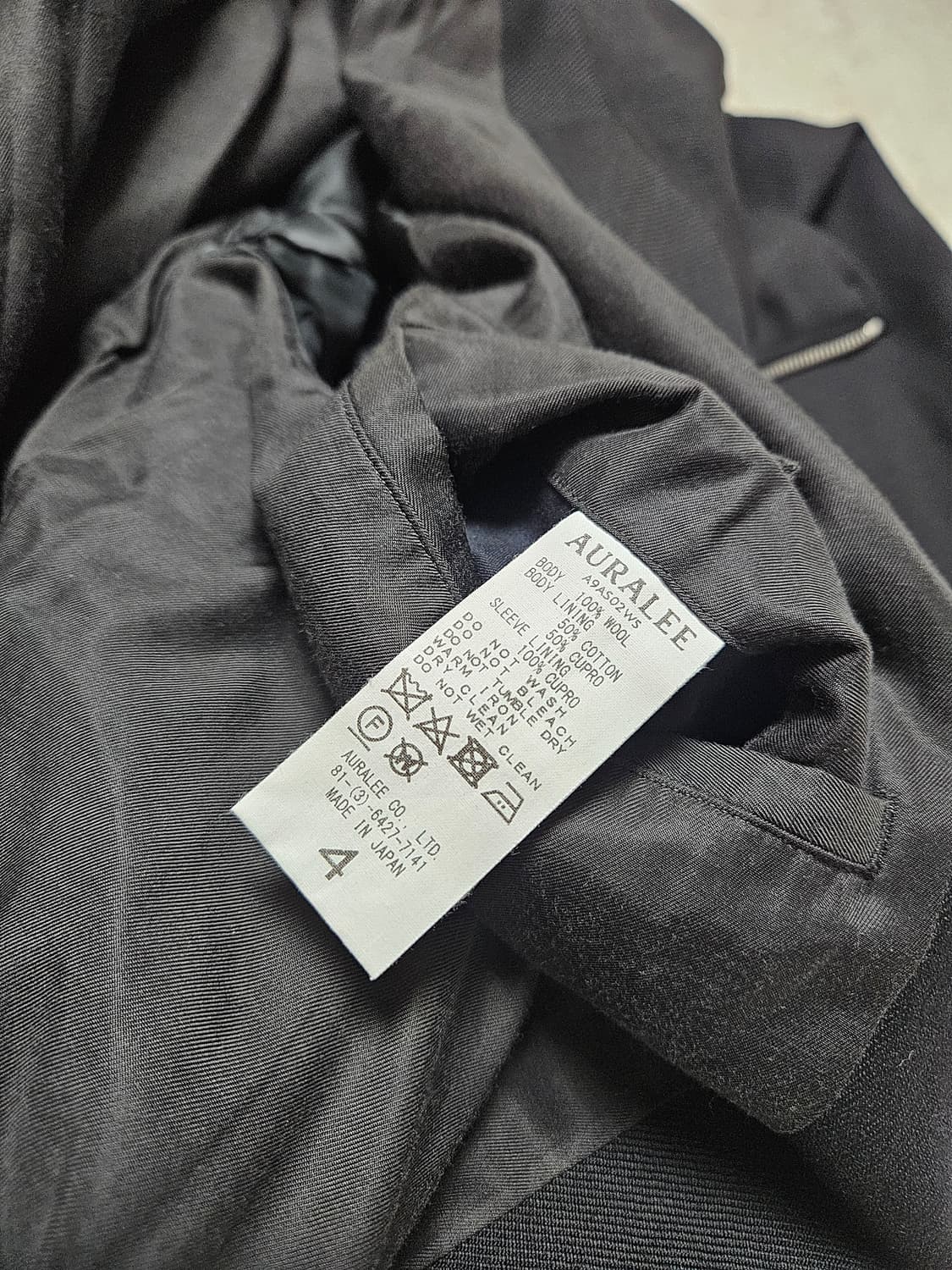  [4] 오라리 하이넥 자켓 상품이미지6