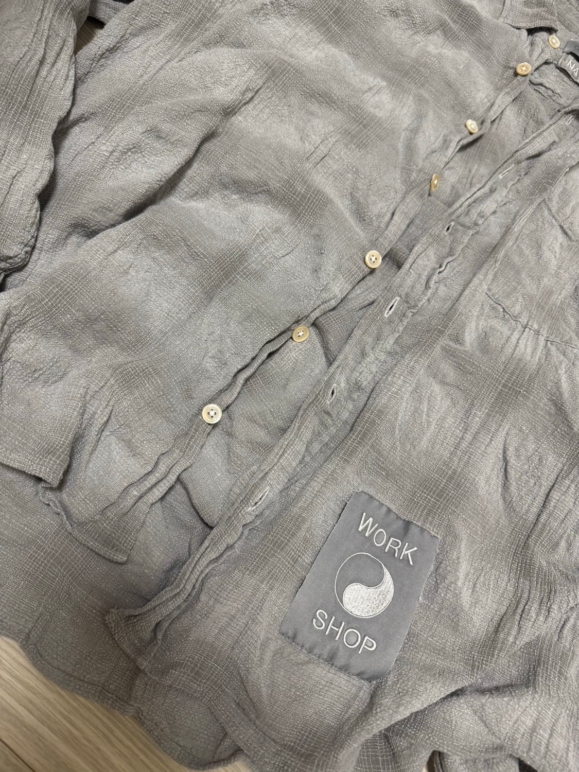 새상품급 아워레가시 워크샵 셔츠 L 오버다이드카본 상품이미지7