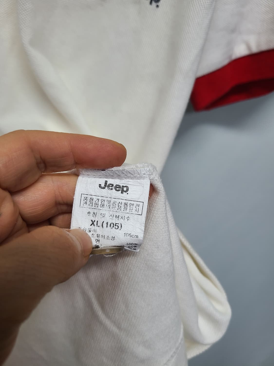 택새/jeep 남성 반팔티 xl 상품이미지5