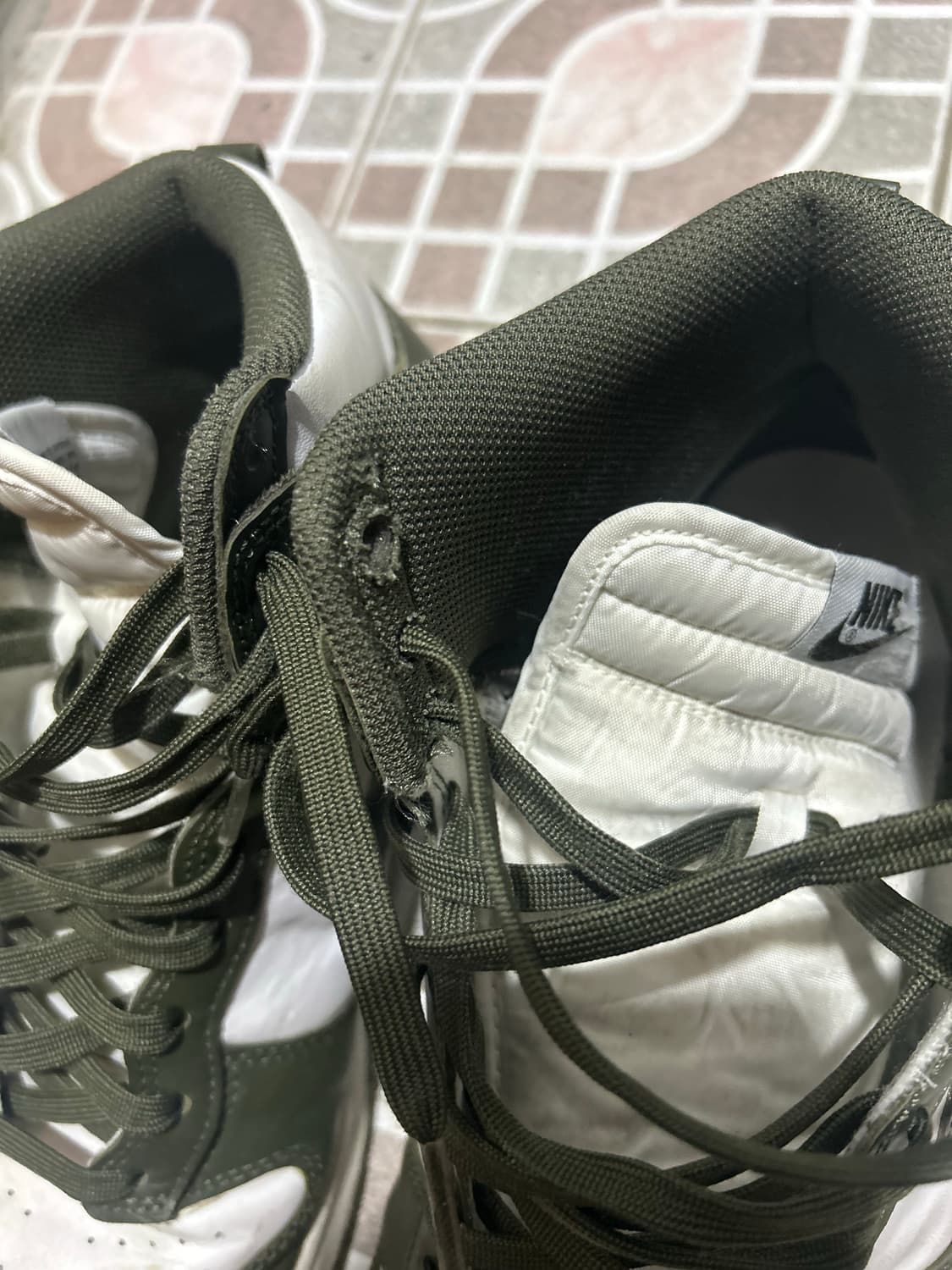 [295]나이키 덩크 하이 레트로 챔피언십 카키 상품이미지4