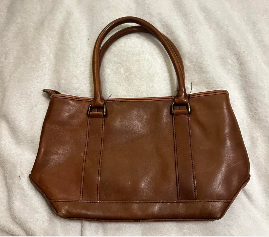 엘엘빈 Field & Town 브라운 레더 토트백 빈티지 가죽 상품이미지1