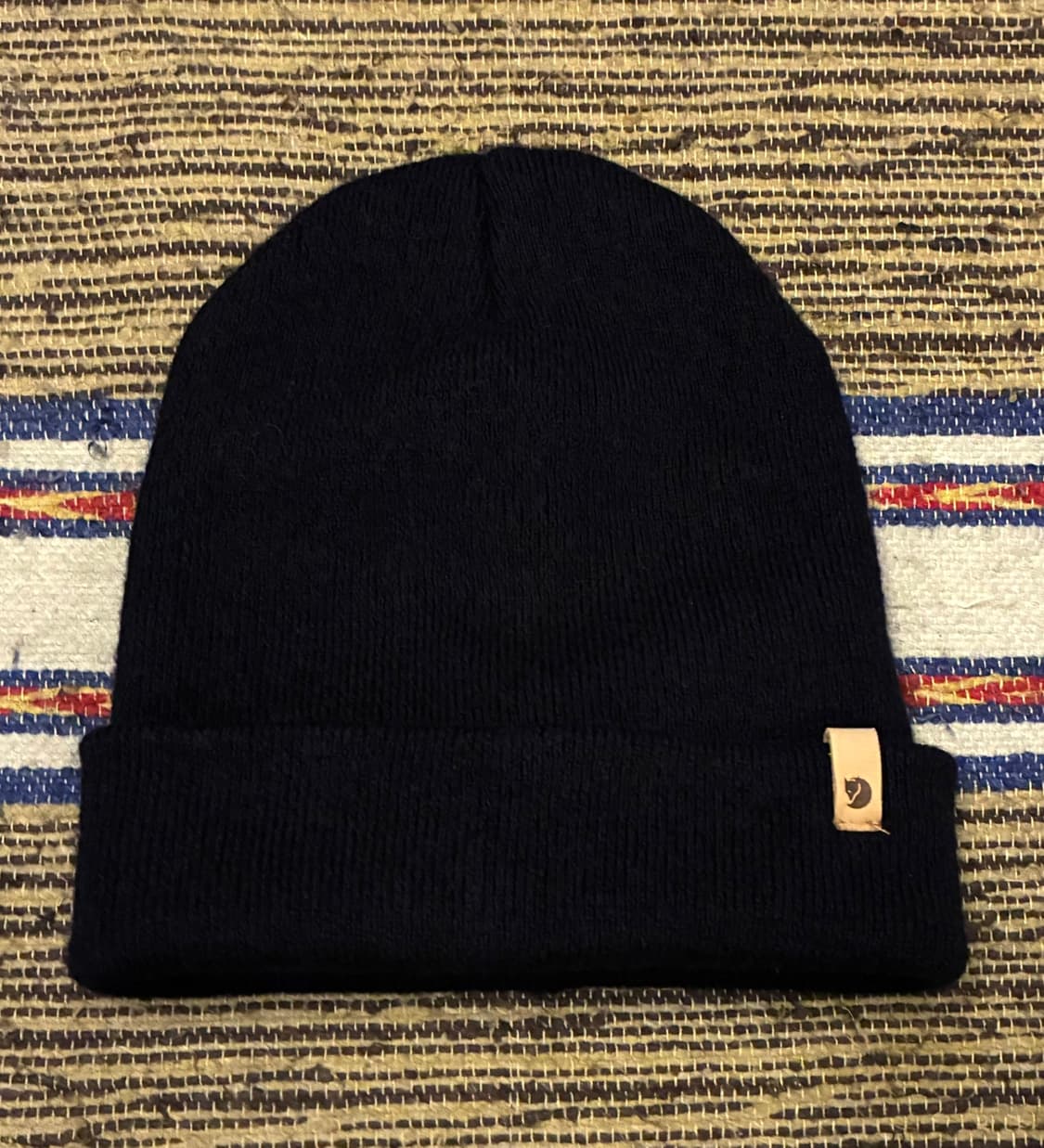 (F)피엘라벤 클래식 울 니트햇 비니 모자 네이비 상품이미지2