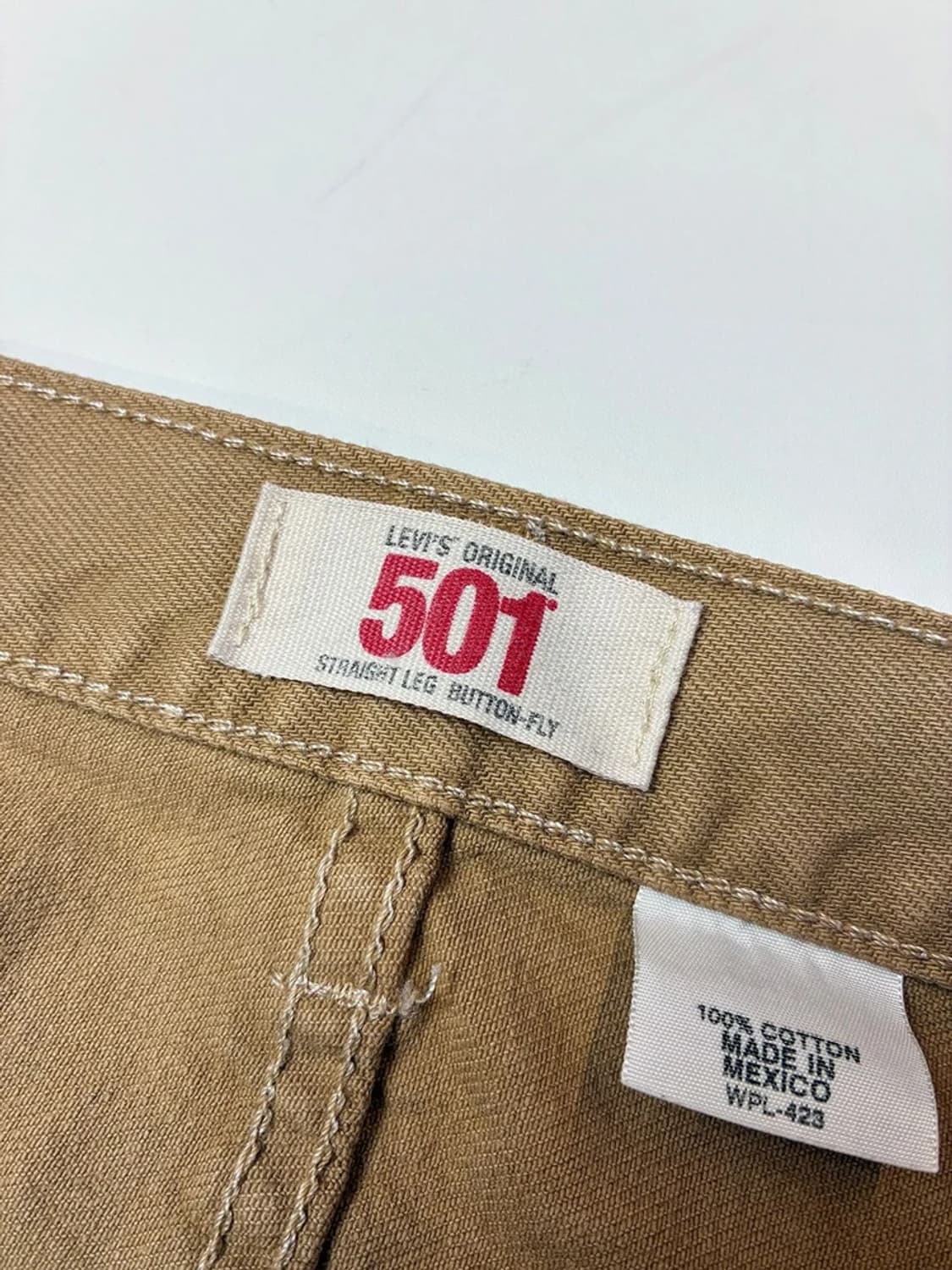 리바이스 501 샌드진 베이지 데님 팬츠 PN5361 상품이미지8