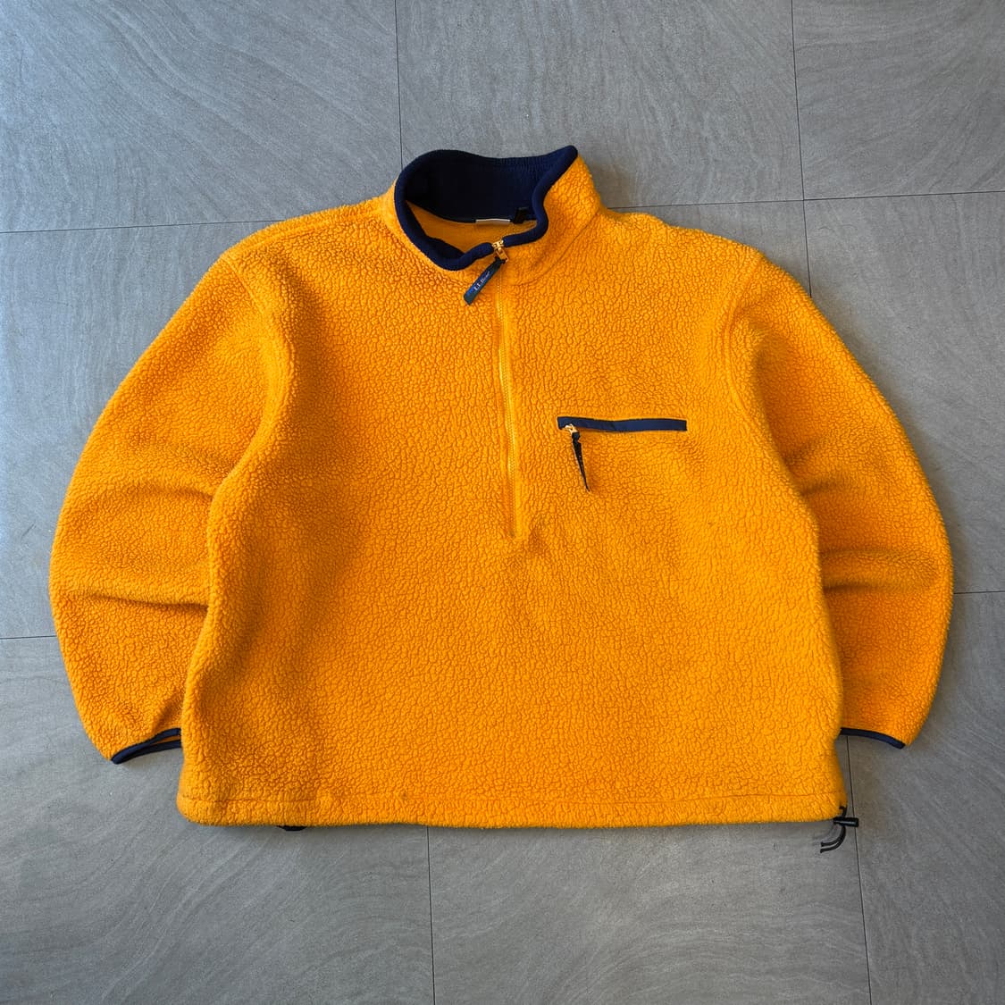 90s  L.L.bean 90년대 생산 엘엘빈 오렌지 플리스 자켓  상품이미지1