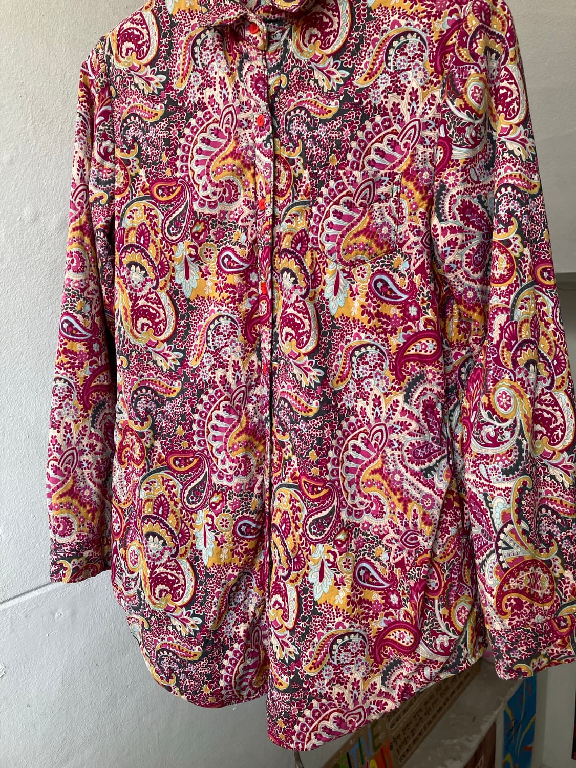 페이즐리 패딩 셔츠 상품이미지4