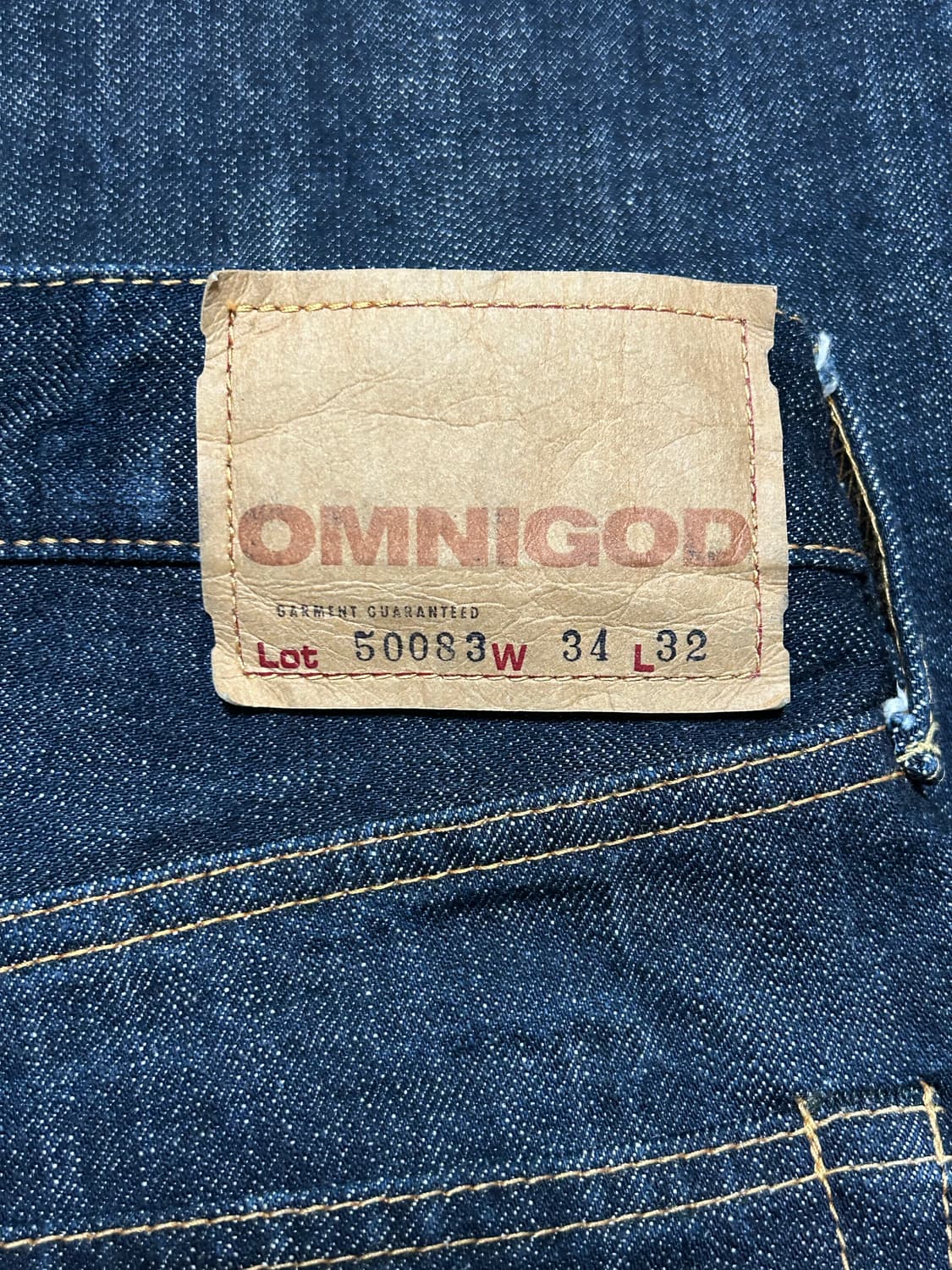 옴니갓 셀비지 데님 팬츠 34 상품이미지4
