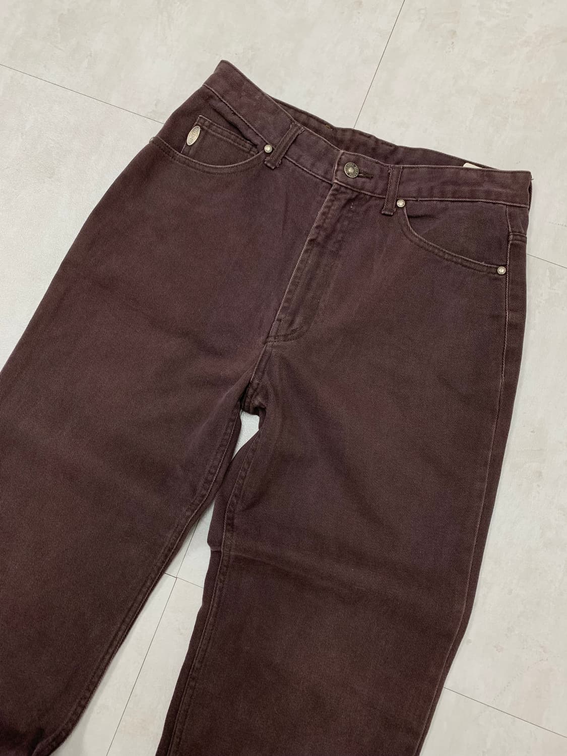 미쏘니 브라운 스트레이트 핏 팬츠 #184 상품이미지2