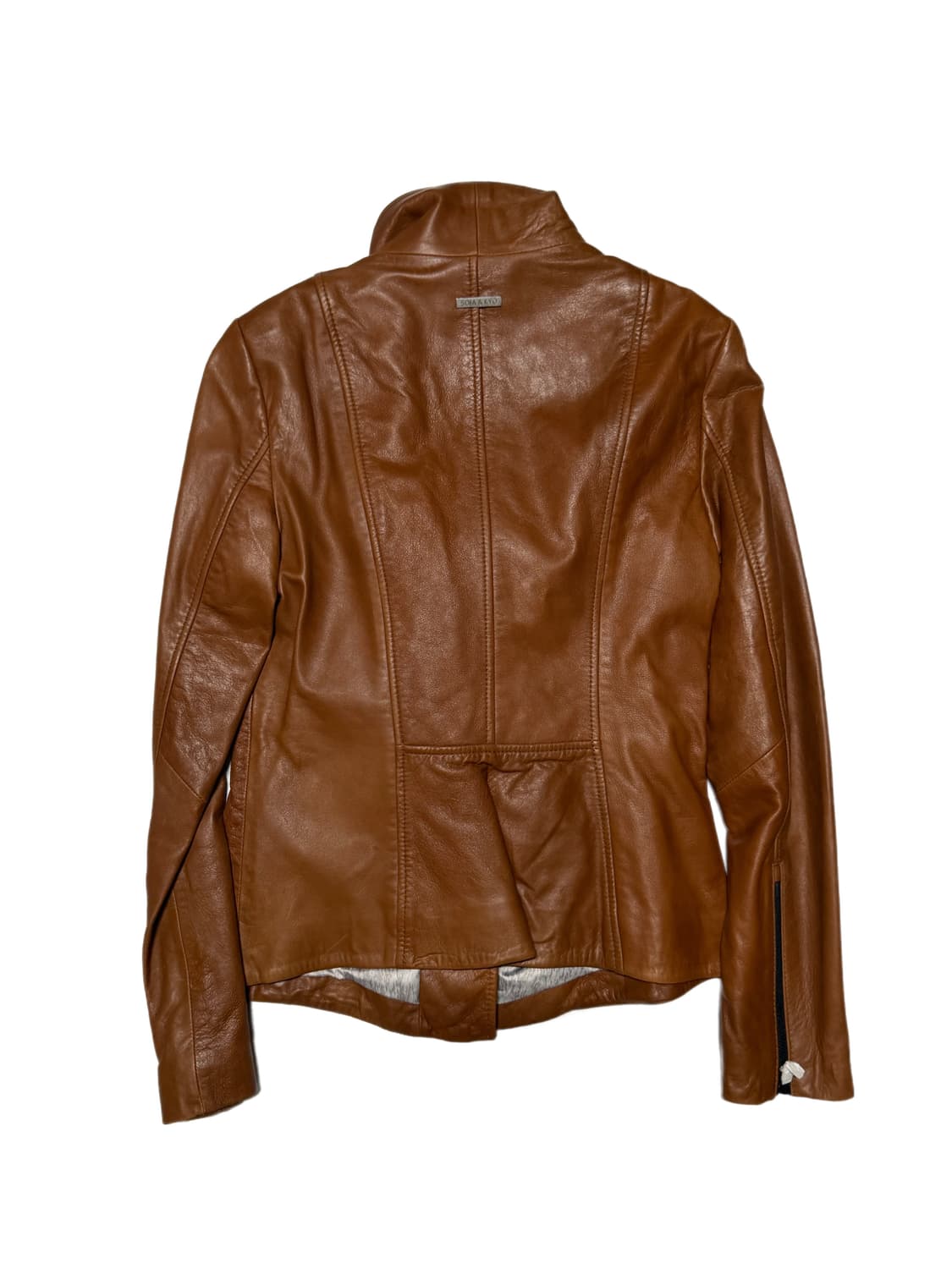 “Soia&Kyo” Asymmetric Soft Leather Rider 상품이미지2