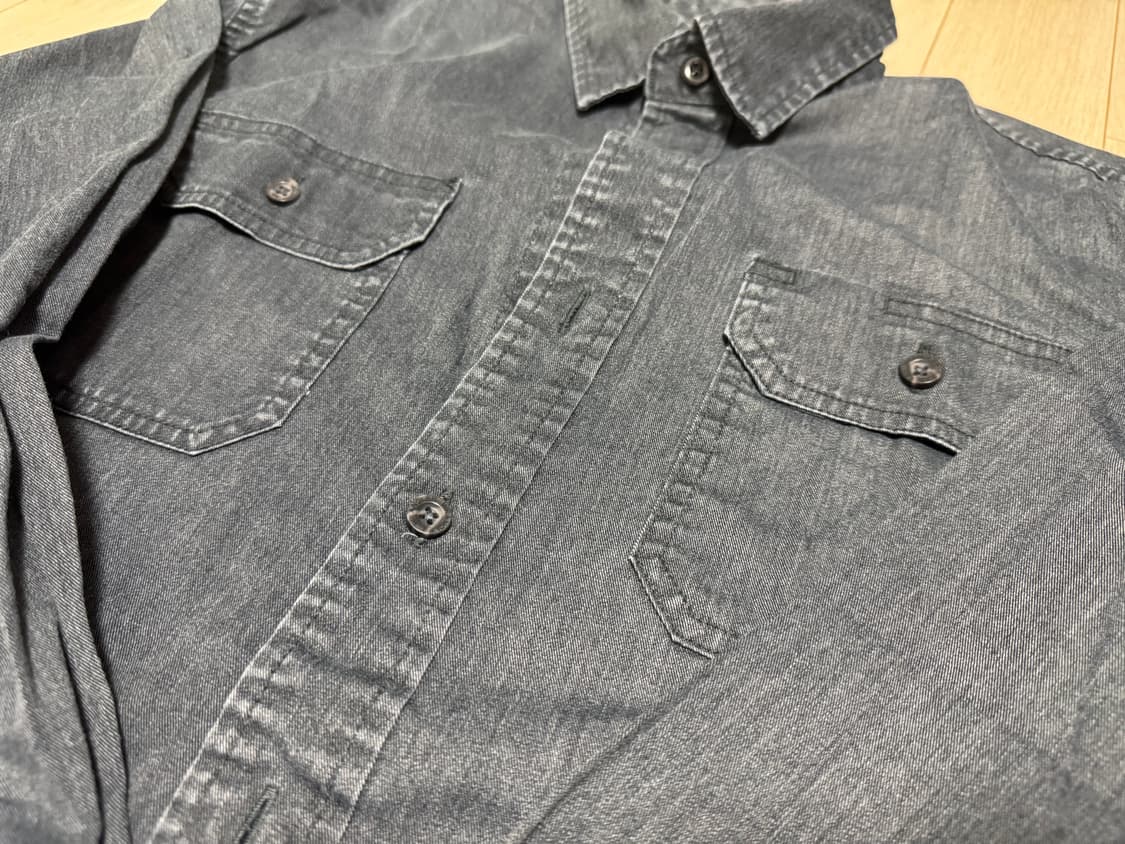 랭글러 투포켓 워크웨어 코튼 데님셔츠 상품이미지4