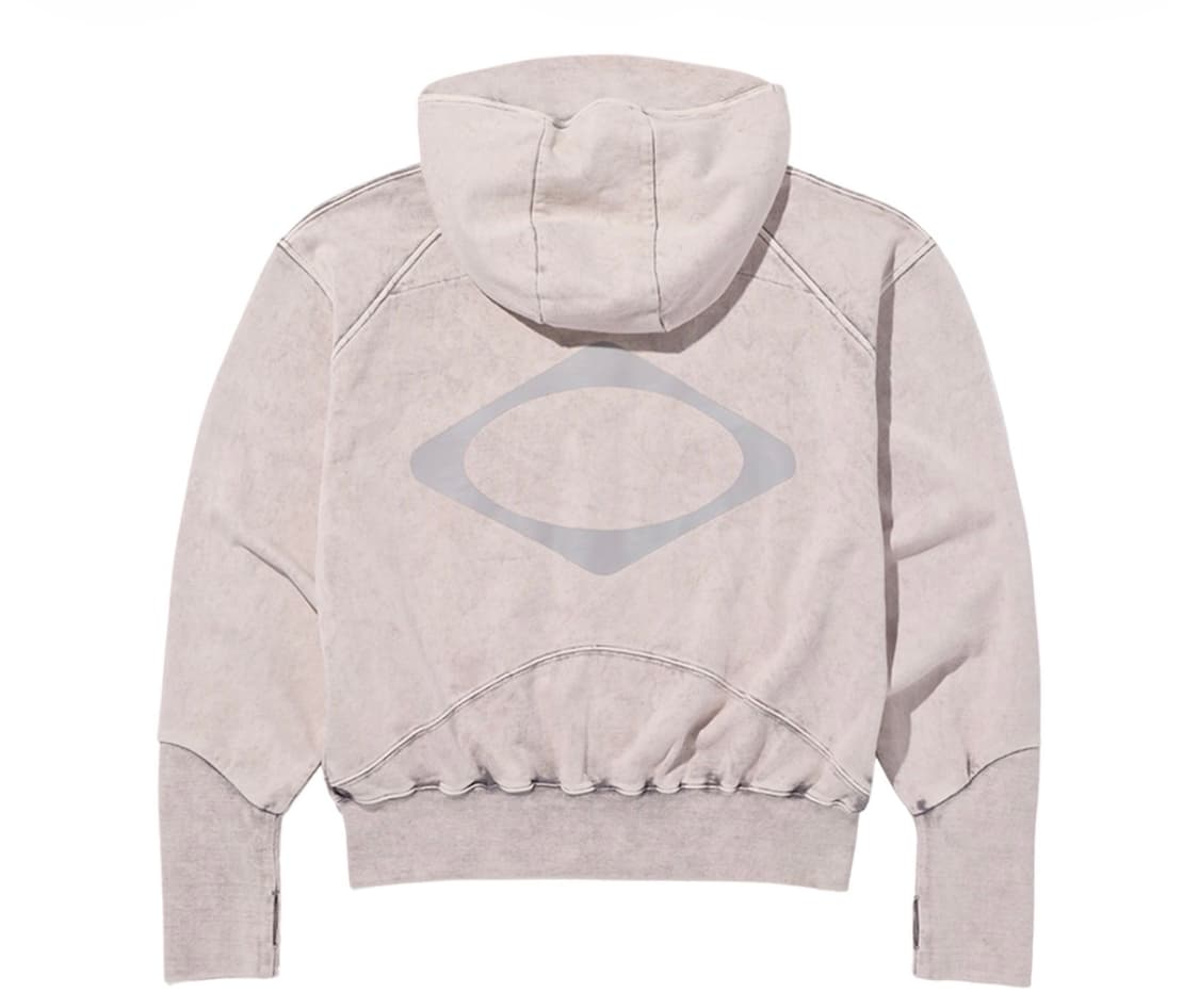 미스치프 빅 포켓 후드 블리치드 핑크 그레이 S사이즈 (착용 0회) 상품이미지2