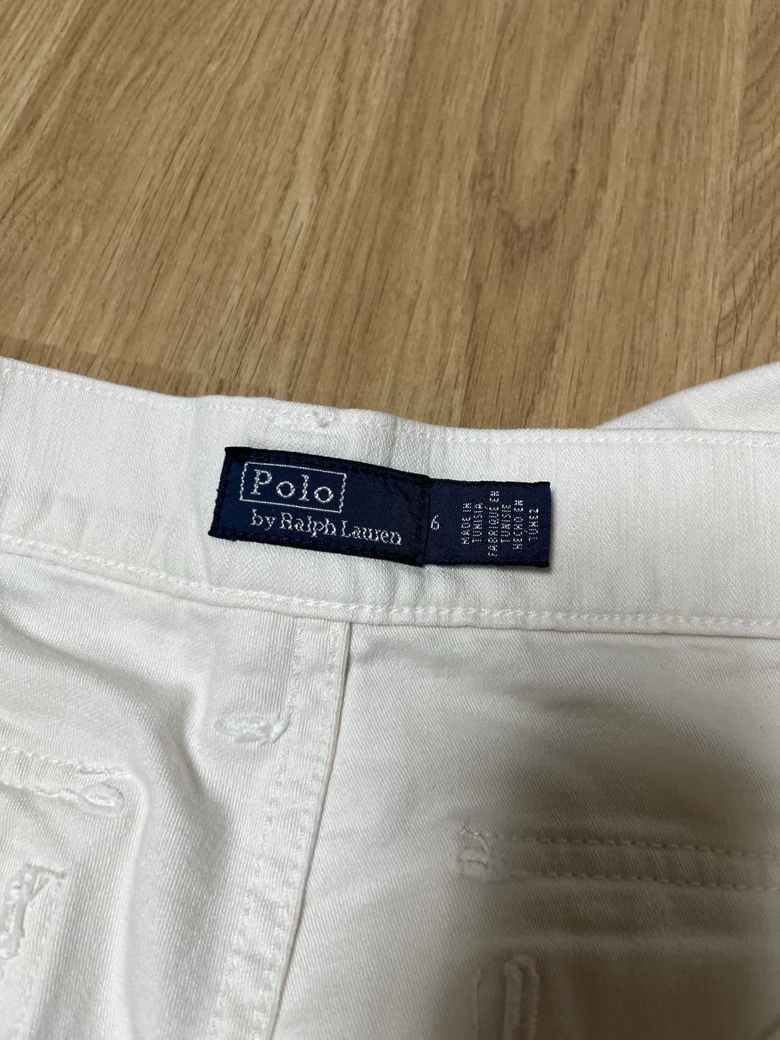 폴로 랄프로렌 베이지화이트 면바지 상품이미지7