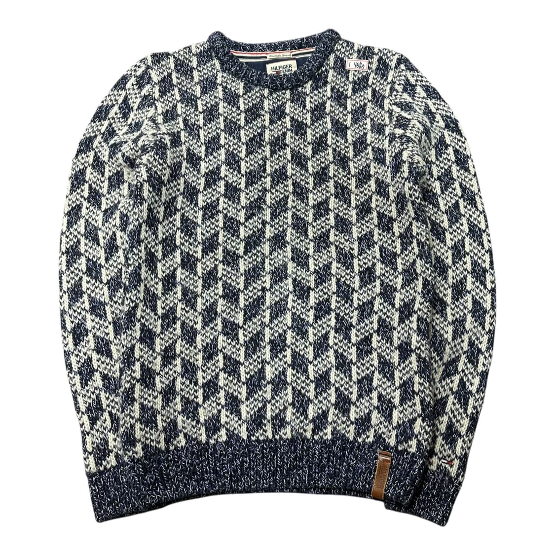 ✨ (바배) 타미 힐피거 패턴 니트 스웨터 상품이미지1