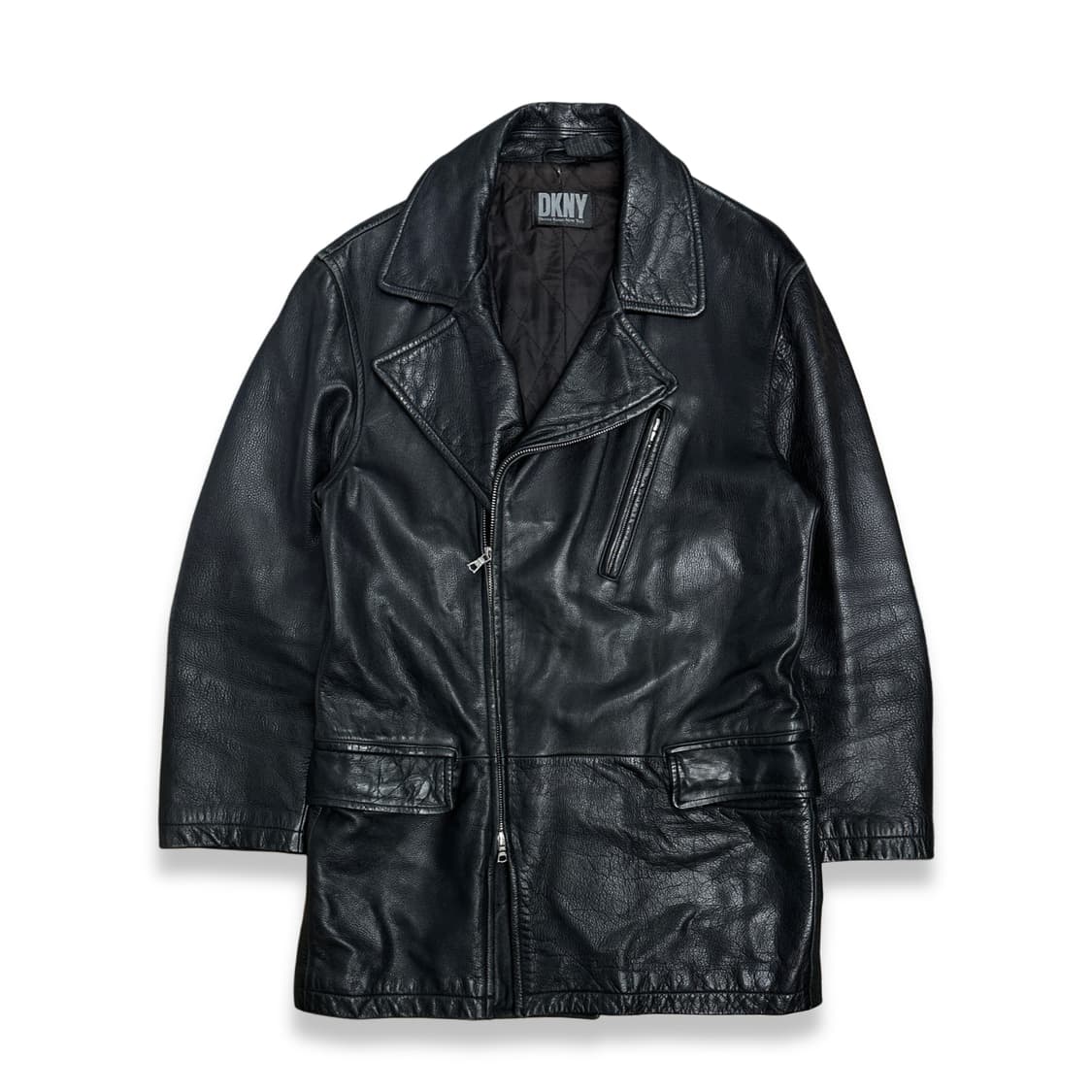 90s DKNY 레더 카코트 M 상품이미지2