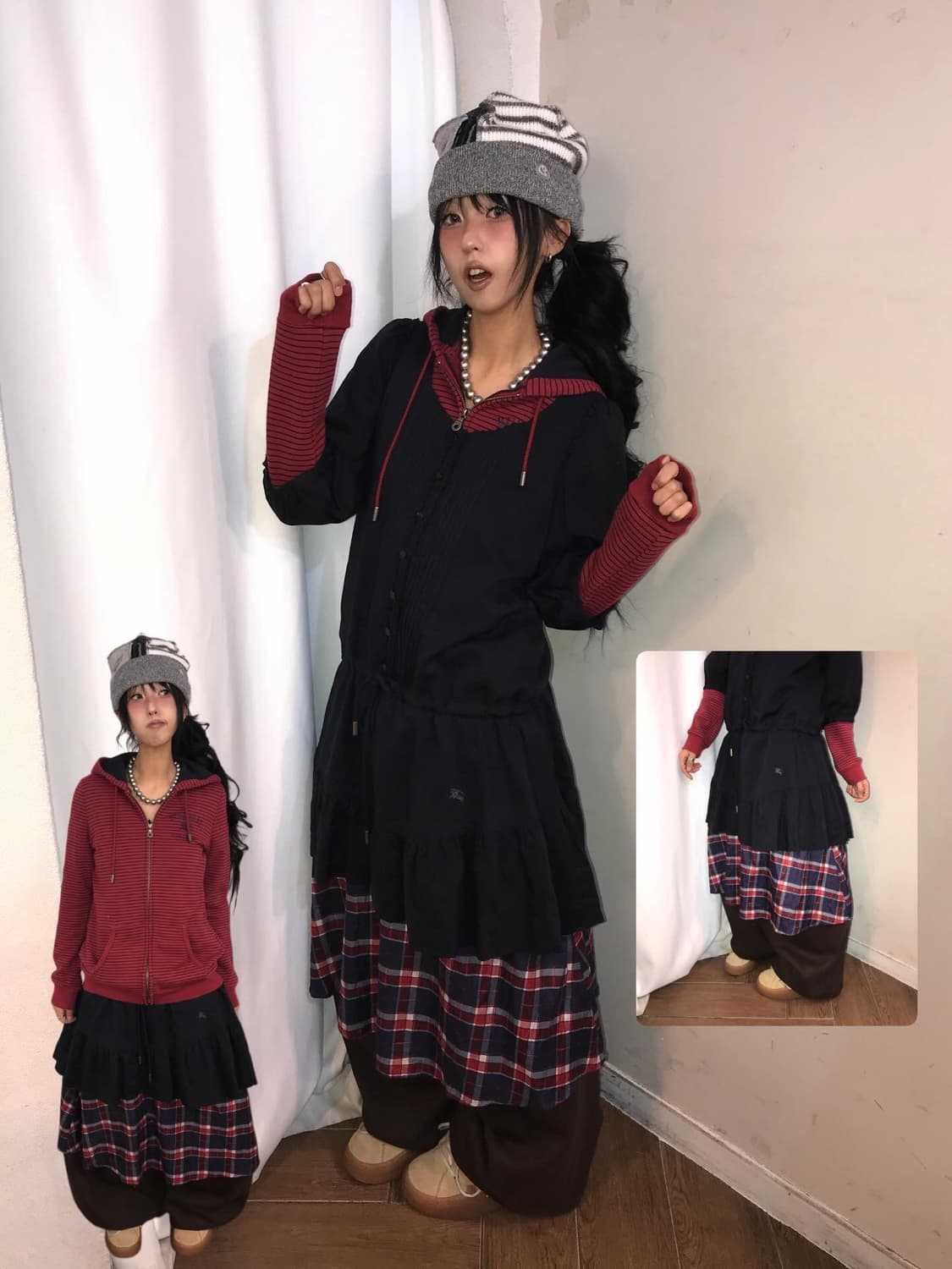 Burberry Frill Dress & Burberry Hoozip 상품이미지1