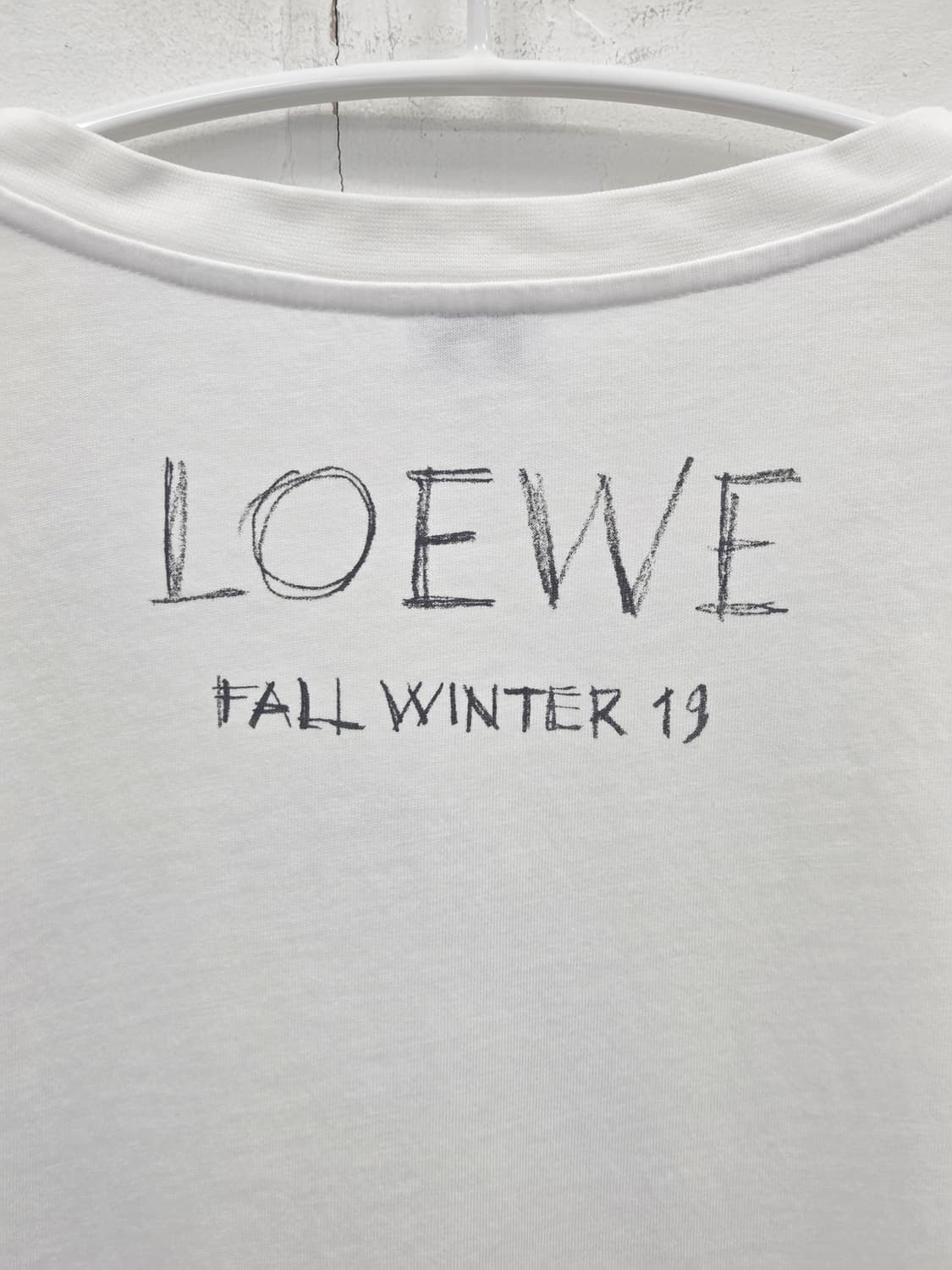L LOEWE 로에베 프린트 반팔티 흰색 상품이미지6