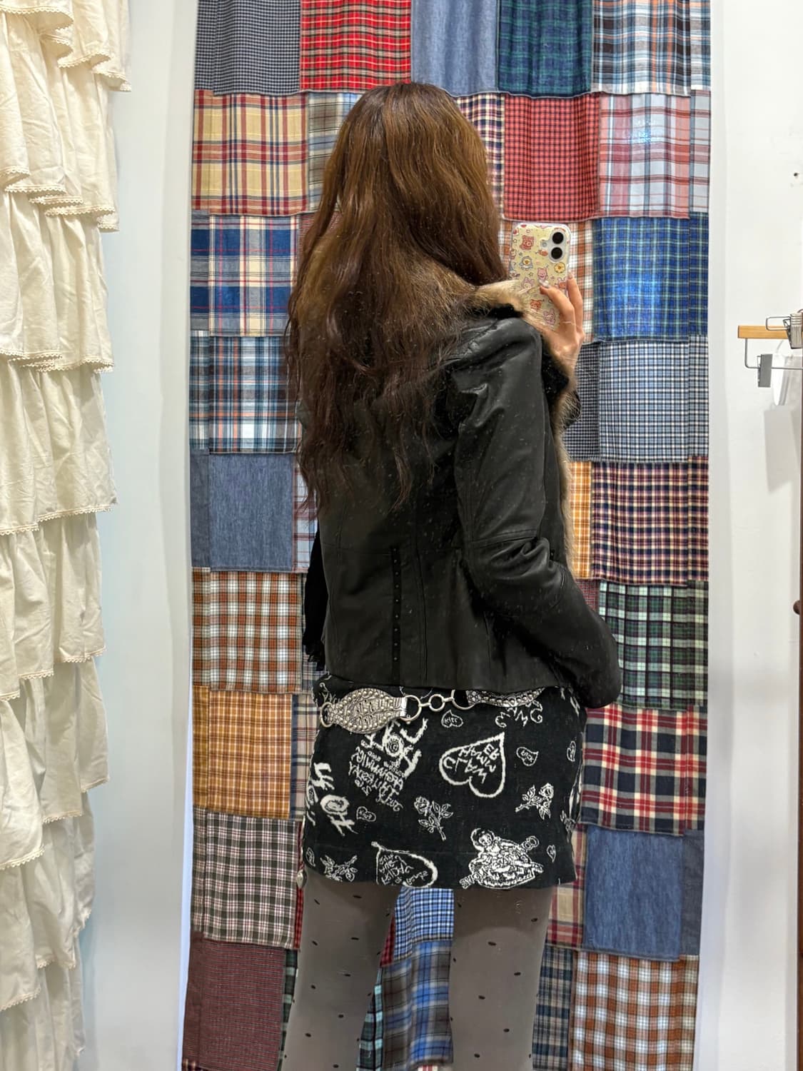 양가죽 폭스털 레이어드 무스탕 상품이미지3