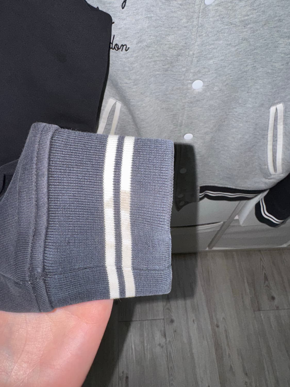 스투시 13ss 스웻 바시티 자켓 상품이미지3