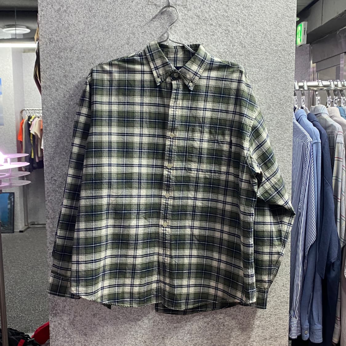 디스이즈네버댓 체크패턴 셔츠 B4042 상품이미지2