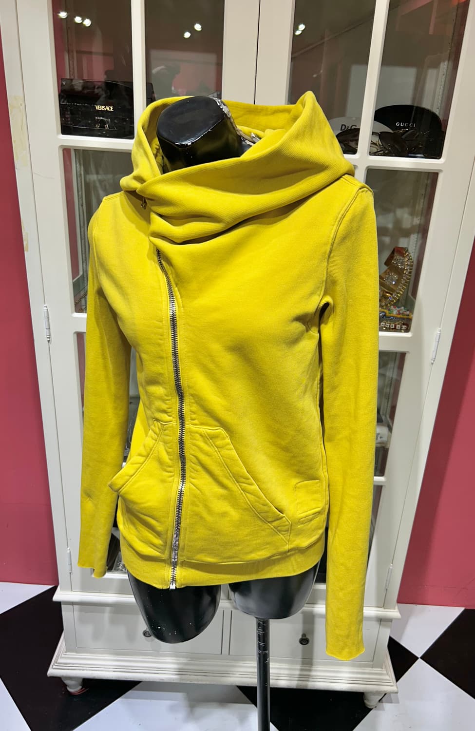Rick Owens hooded zip up 릭오웬스 비대칭 후드집업 상품이미지1