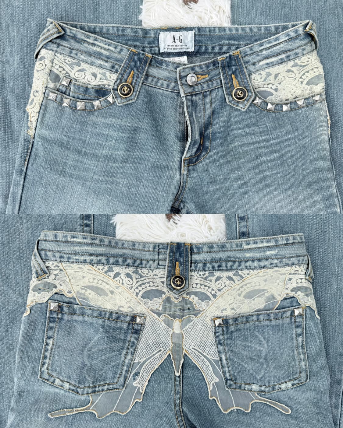 백 버터플라이 플레어 부츠컷 데님 상품이미지3