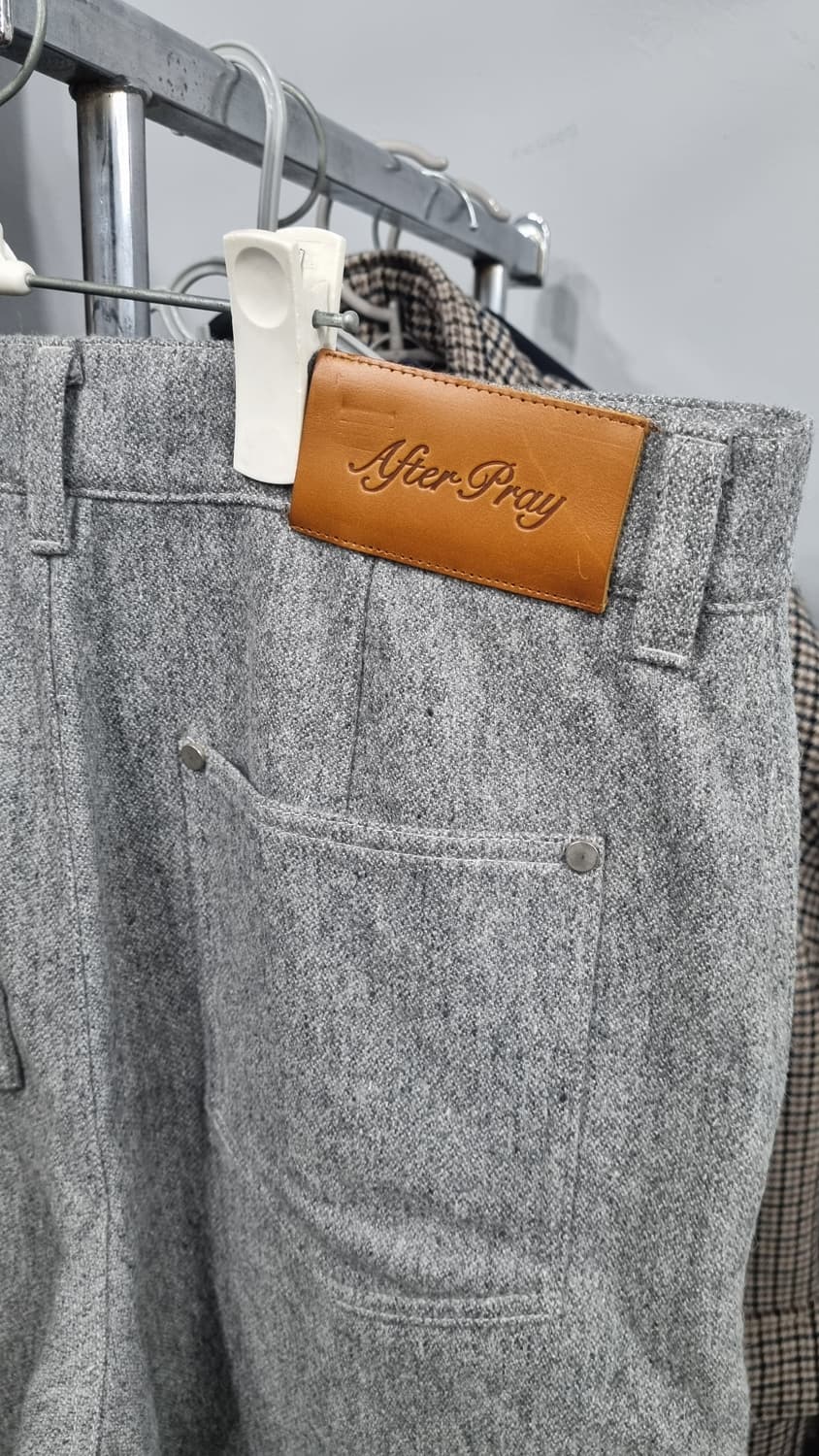 에프터 프레이 그레이색 울혼방 와이드팬츠 34size 거의새거 상품이미지3