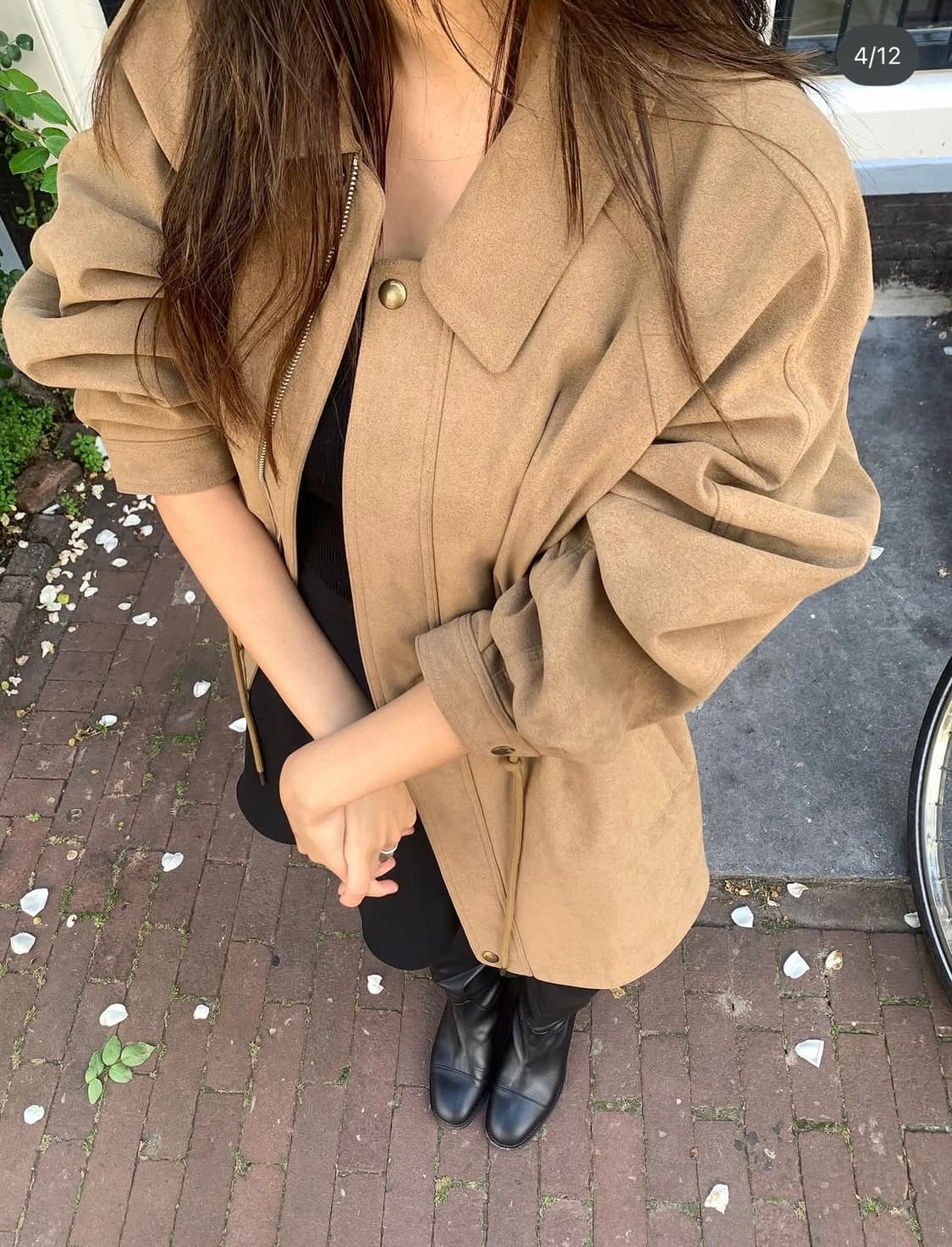 타낫 어반 스웨이드 자켓 카멜 상품이미지2