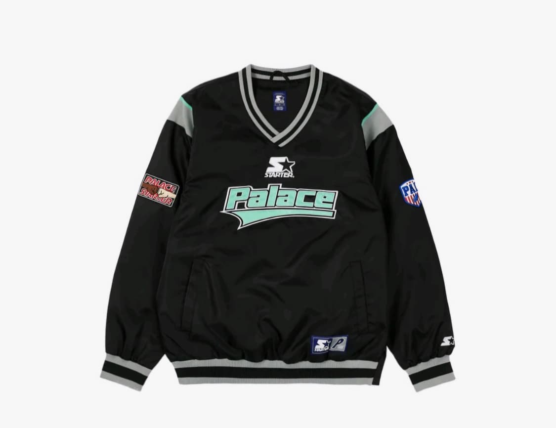 [XL] 팔라스 스타터 웜업 풀오버 블랙 새상품 palace 상품이미지1