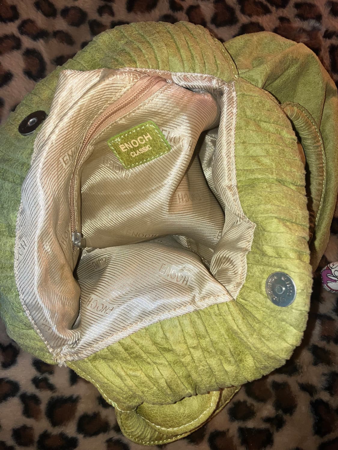 빈티지 코사지 그린 토트백 상품이미지4