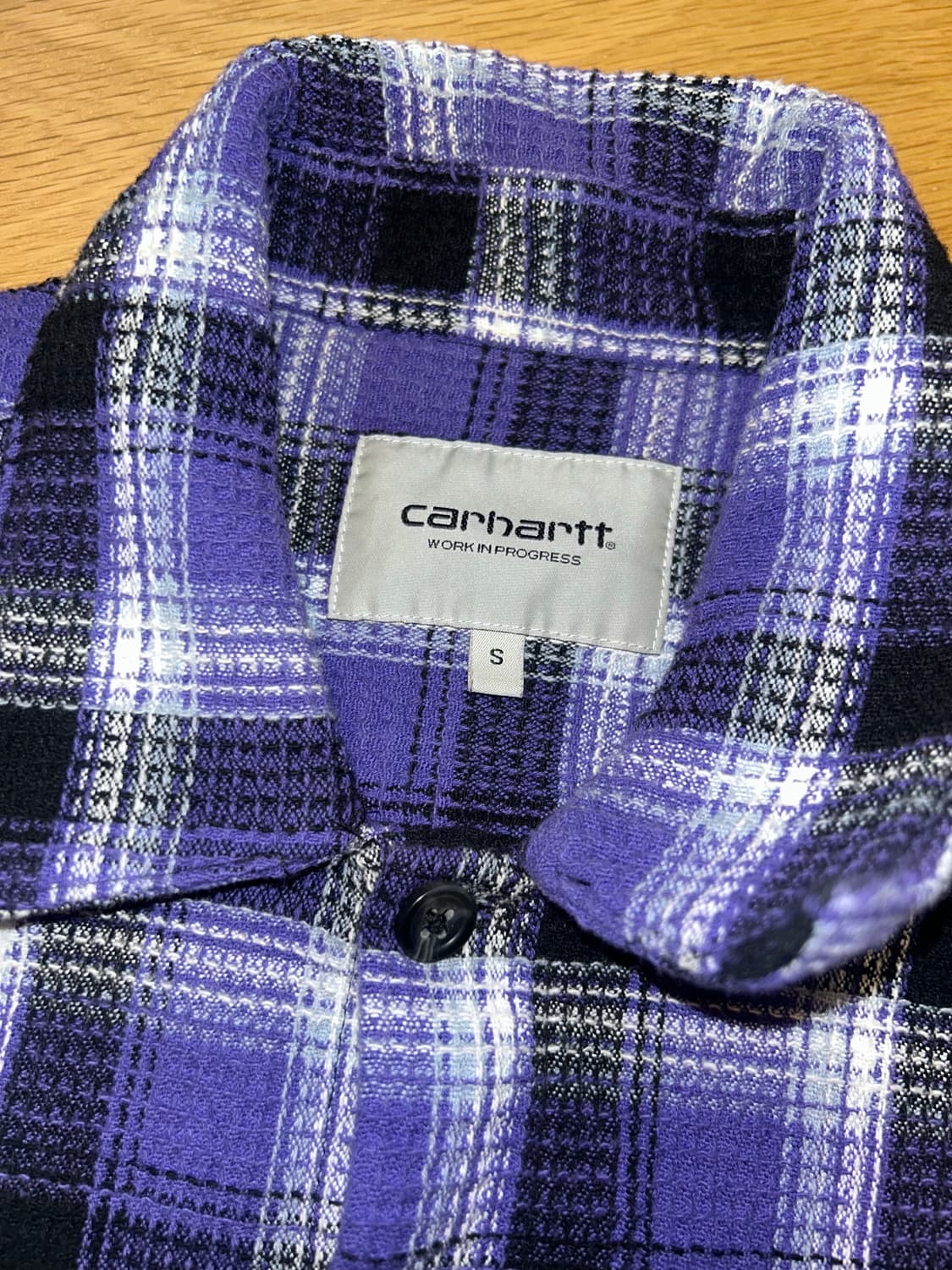 Carhartt WIP 퍼플체크셔츠 Size S 칼하트WIP 상품이미지3