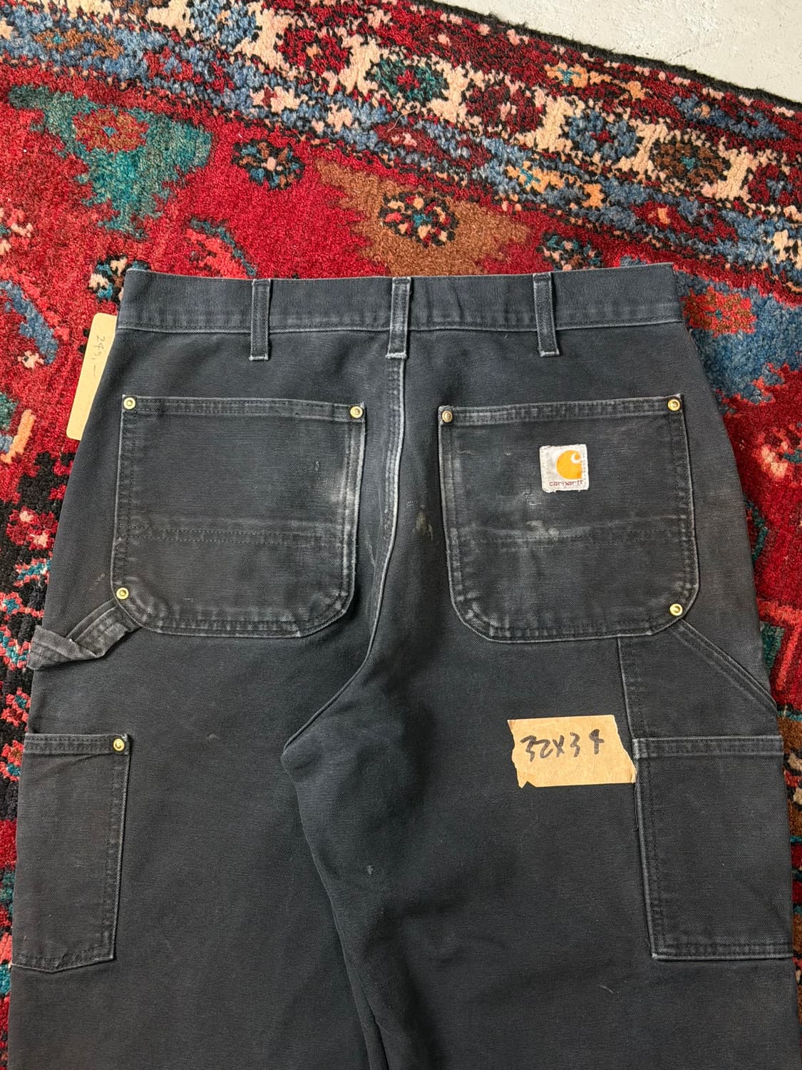 OG USA Made 칼하트 더블니 블랙 칼하트 B01 썩블니 상품이미지6