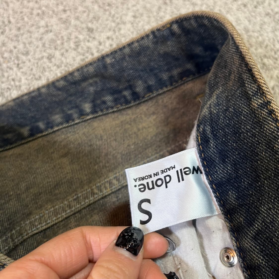 웰던 빈티지 워시드 데님 팬츠 상품이미지5