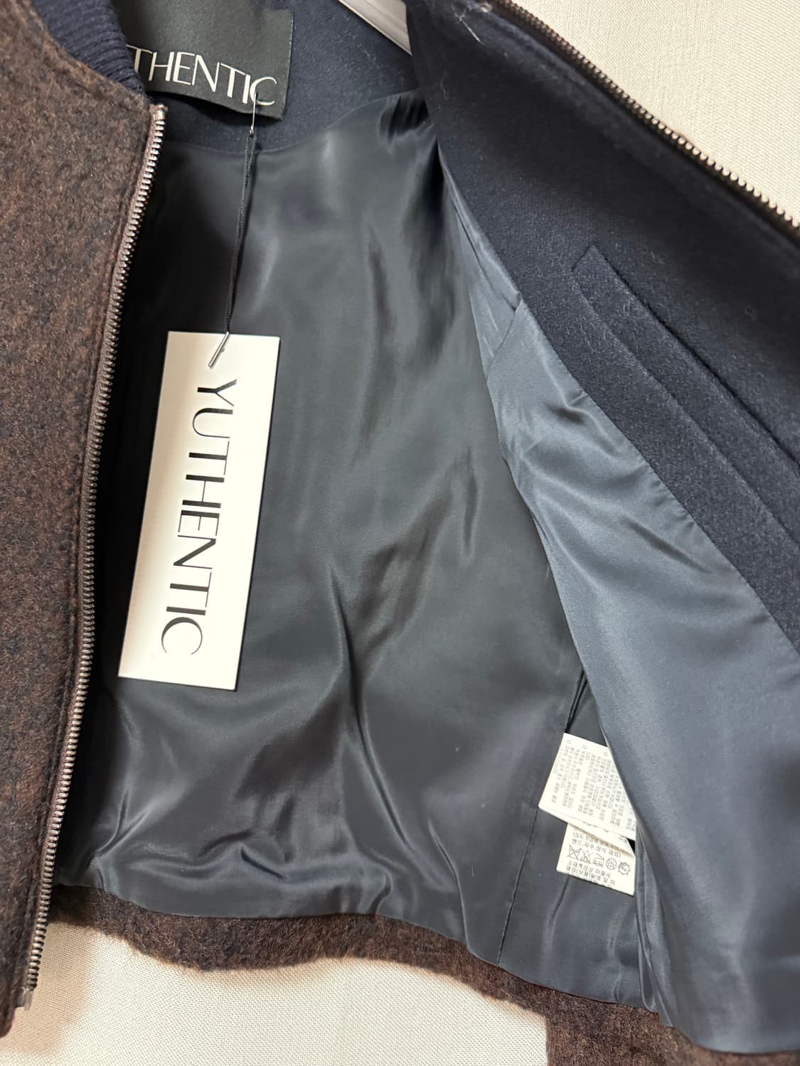 유센틱 라운드넥 크롭 자켓 상품이미지5