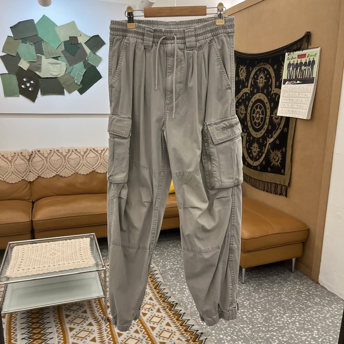 디스이즈네버댓 빈티지 스트릿 펑크 밴딩 조거 카고팬츠 S C10882 상품이미지3