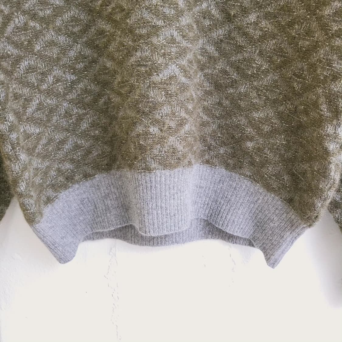 Toroy 시보리 배색 울 스웨터(Japan made) 상품이미지5