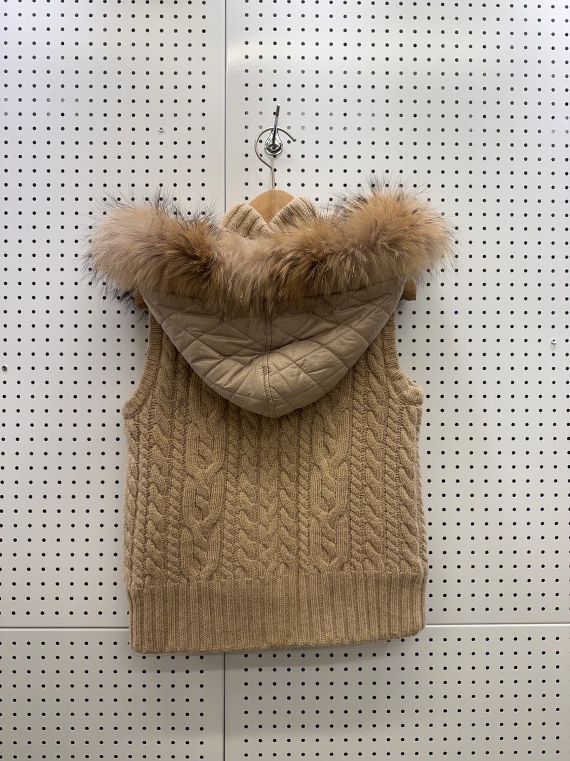 티니위니 케이블 라쿤 패딩 조끼 U555 상품이미지3