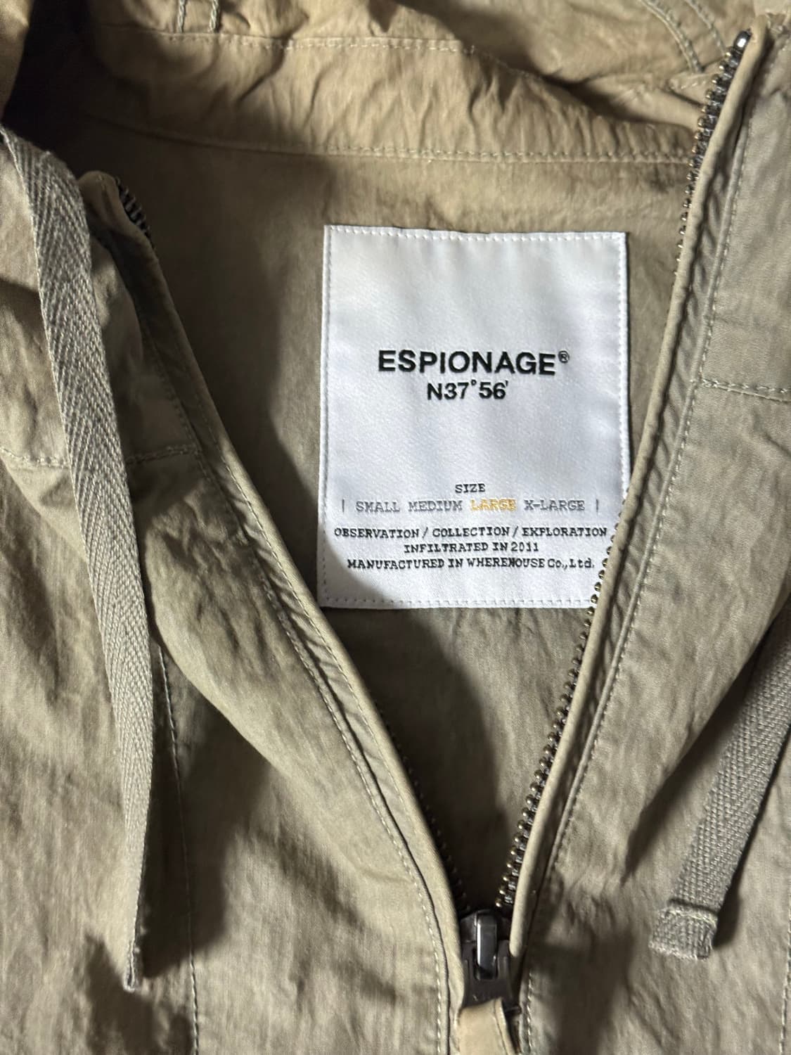 에스피오나지 바람막이 Ray L 상품이미지3