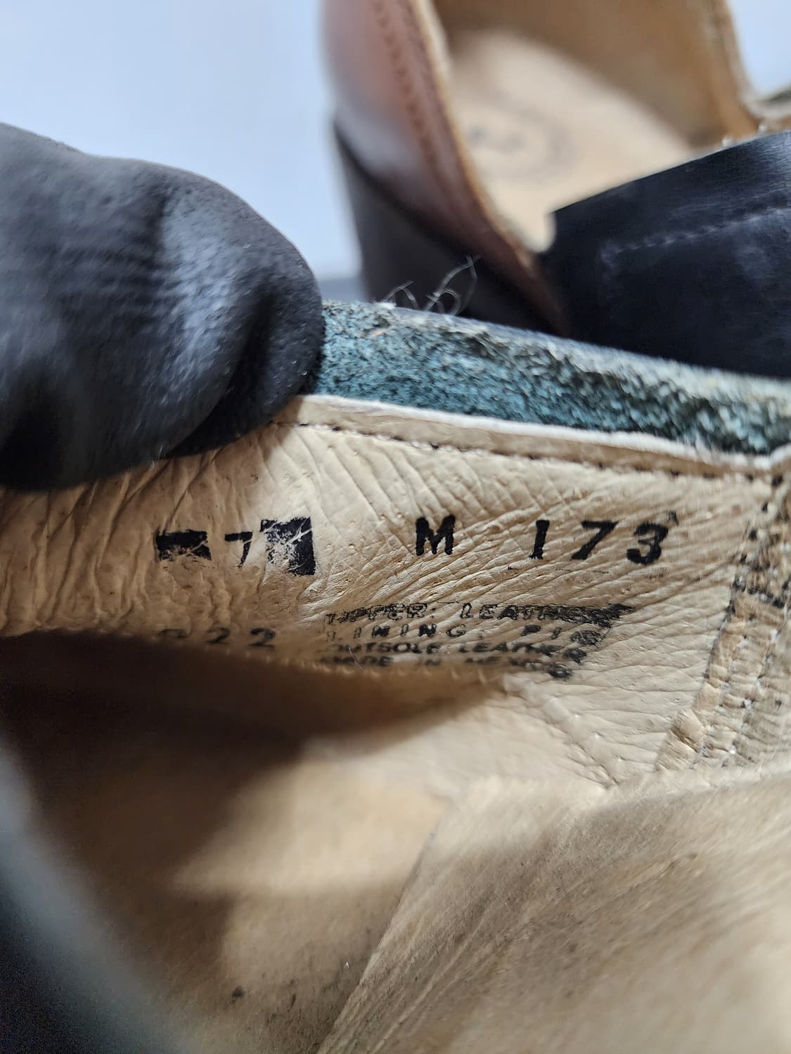 Gee Wawa 빈티지 리얼레더 통굽 구두 상품이미지7