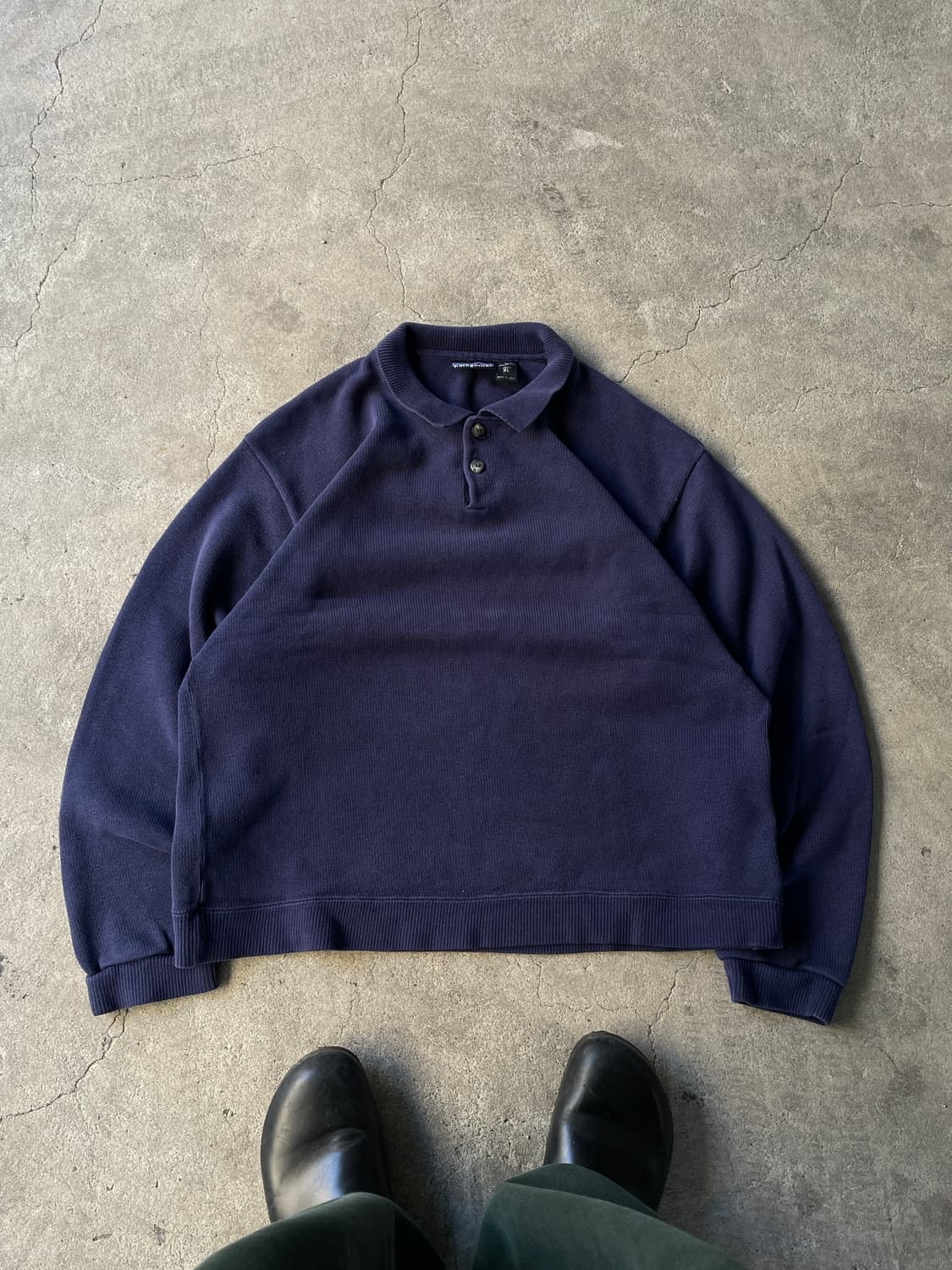 1998 Patagonia Navy Organic Cotton Knit 상품이미지3