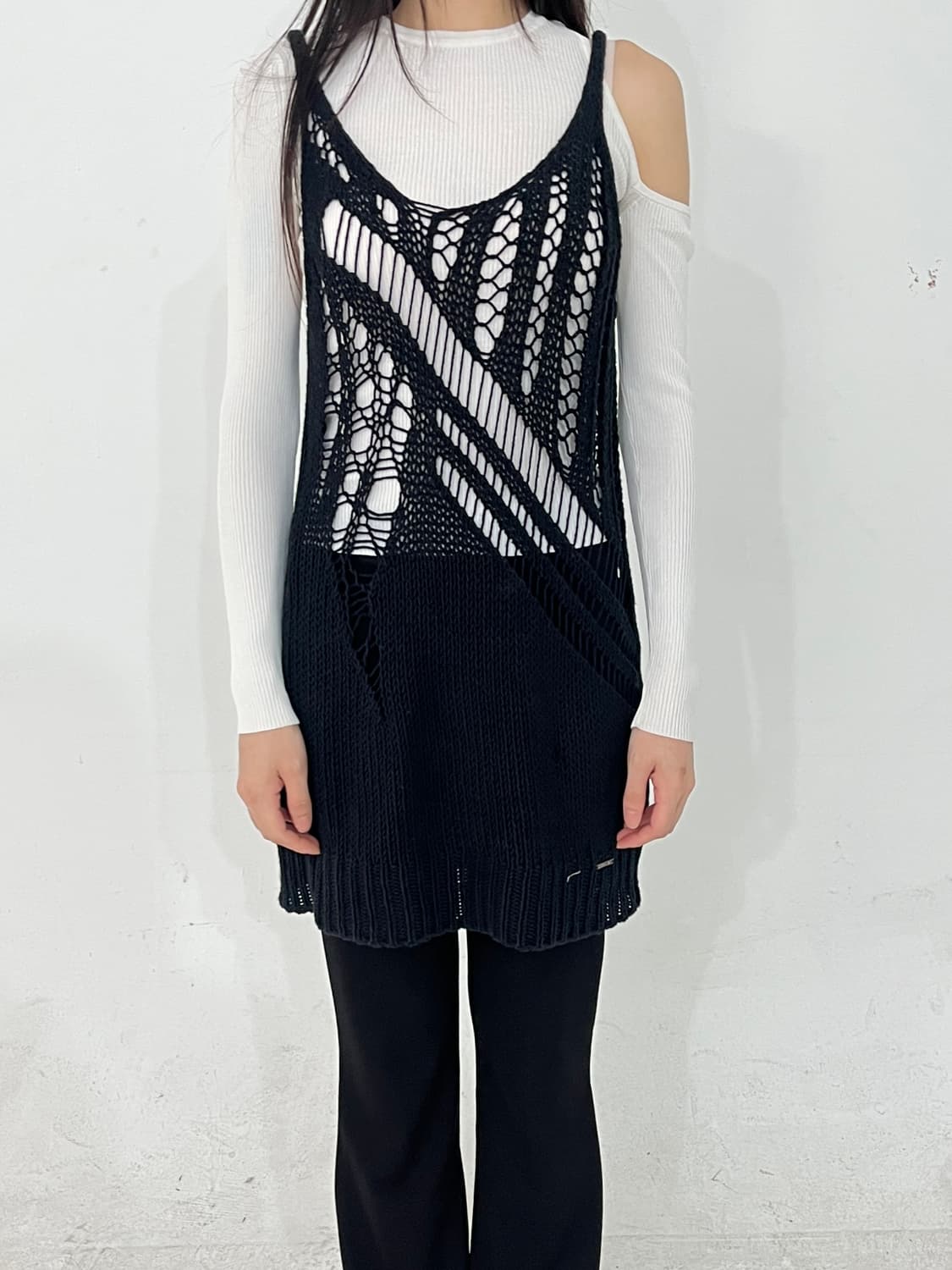 Diesel net sleeveless long knit 상품이미지2