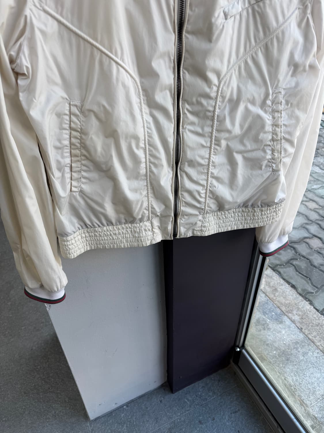 48/ 구찌 톰포드 03AW 나일론 봄버 견장 자켓 상품이미지4